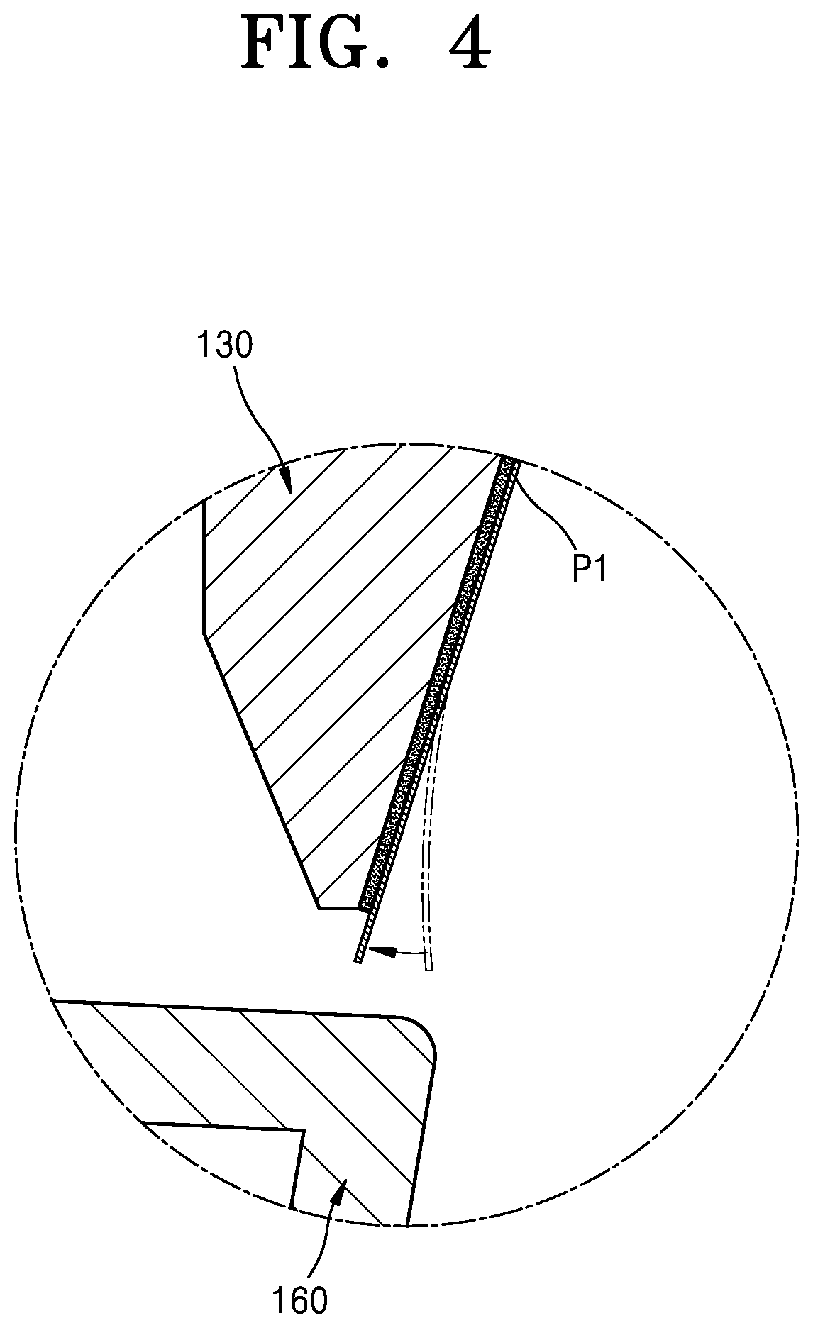 Patent US11815838 Figure 4 – Structure for adjusting paper path gap using the roller moving according to the thickness of the paper