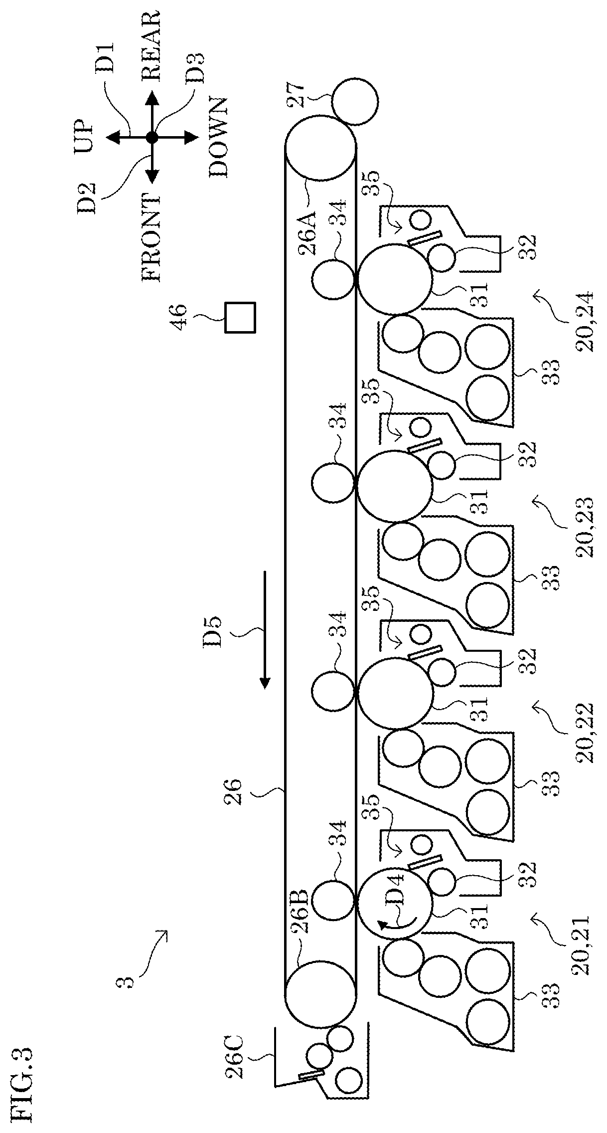 Patent US11815839 Figure 3 – Image forming apparatus capable of adjusting image forming condition accurately, and image forming condition adjustment method