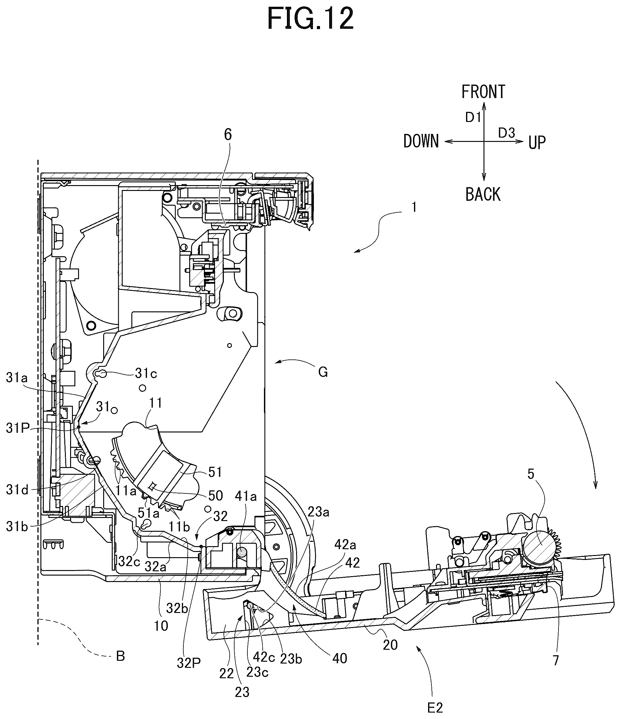 Patent US11815840 Figure 12 – Printer with housing for rolled paper