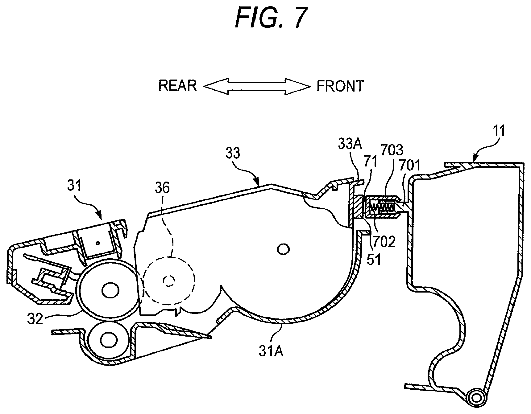 Patent US11815842 Figure 6 – Developing cartridge including developing roller memory, and terminal and being detachably attachable to drum cartridge including photoconductive drum