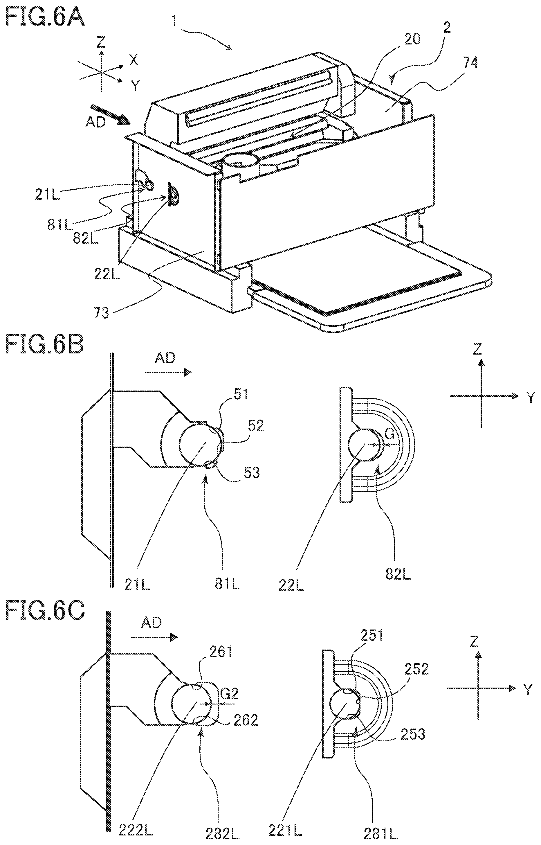 Patent US11815844 Figure 6 – Image forming apparatus including a detachable unit with positioning portions