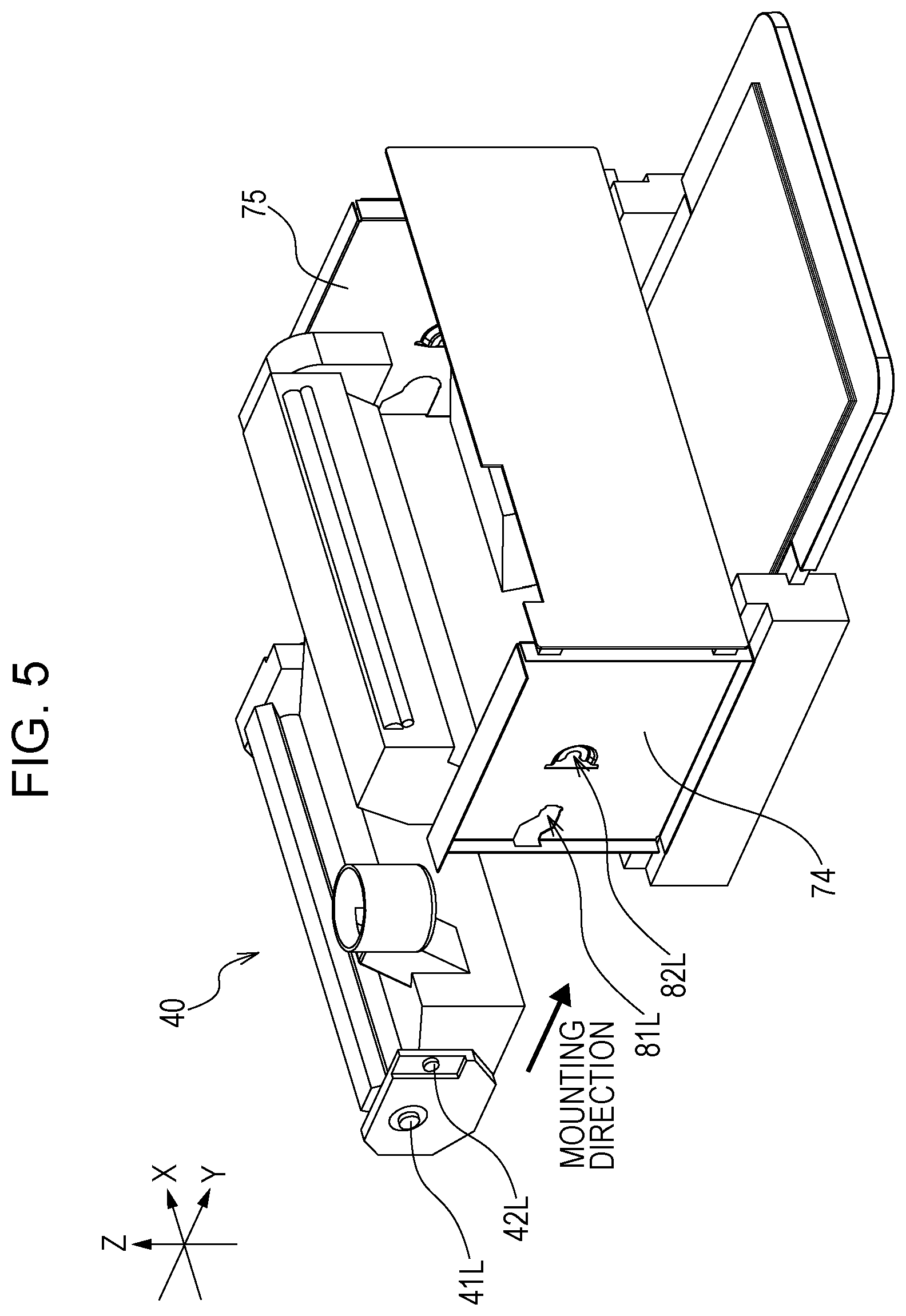 Patent US11815845 Figure 5 – Image forming apparatus having a rotatable opening and closing part