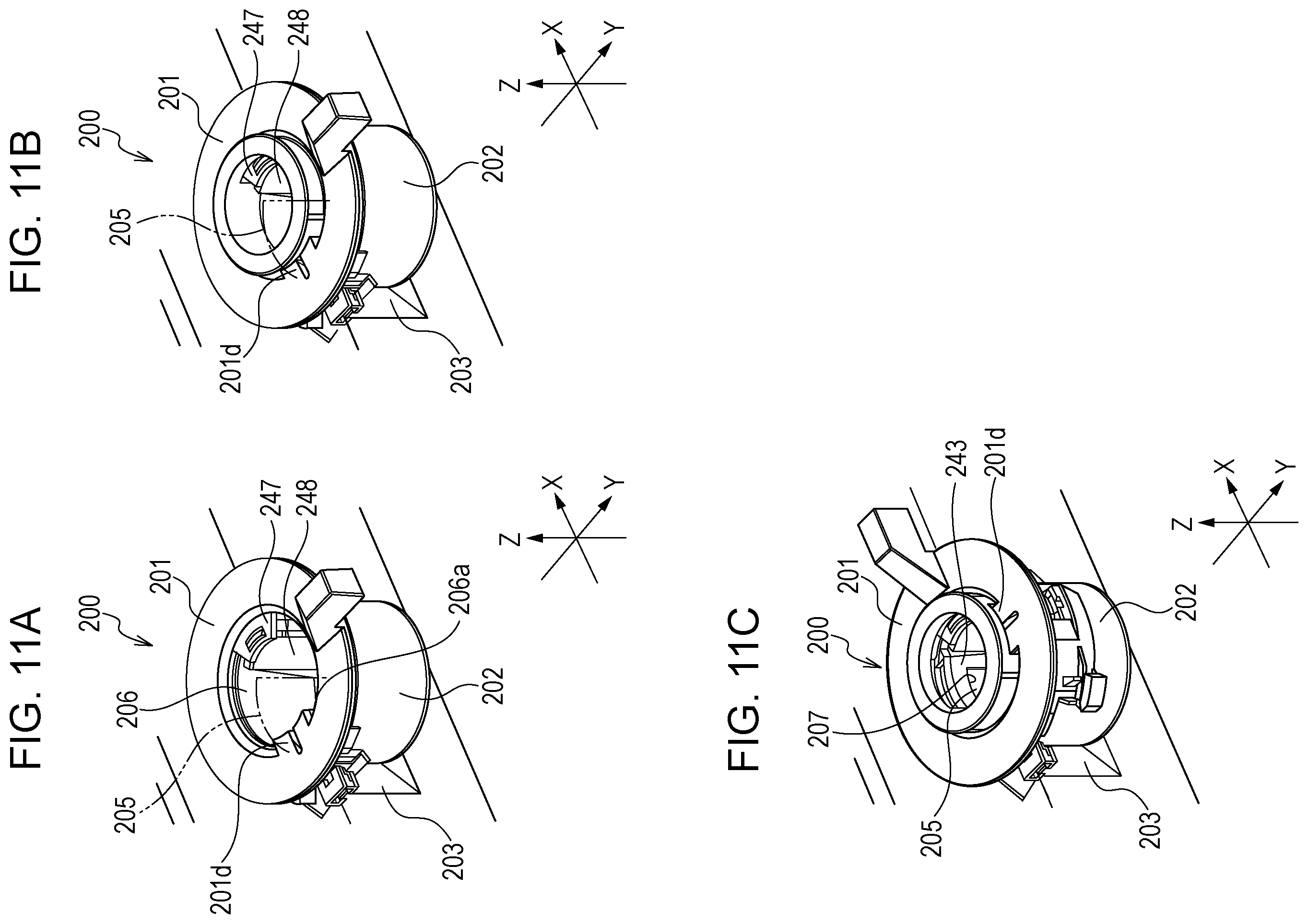 Patent US11815845 Figure 11 – Image forming apparatus having a rotatable opening and closing part