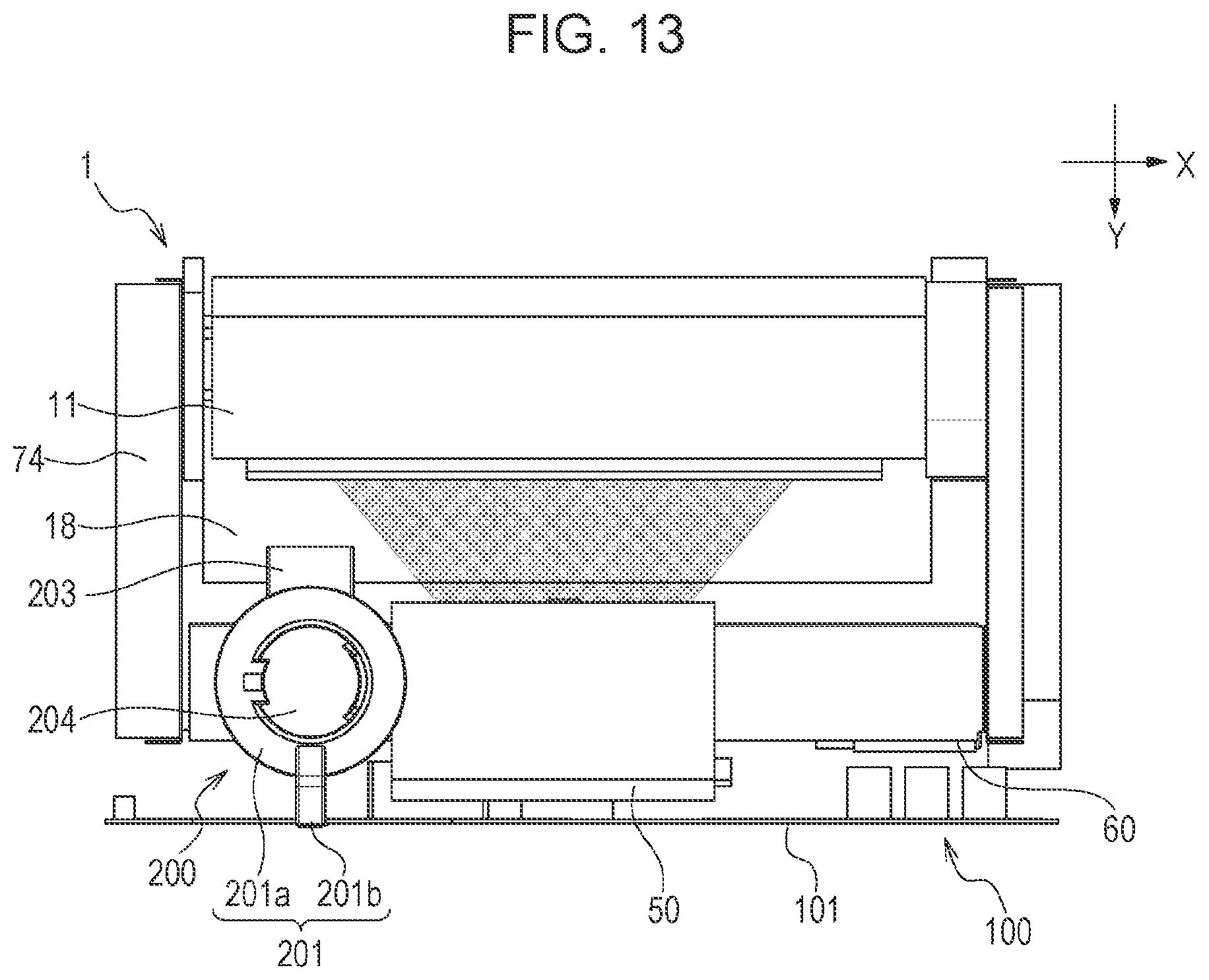 Patent US11815845 Figure 13 – Image forming apparatus having a rotatable opening and closing part