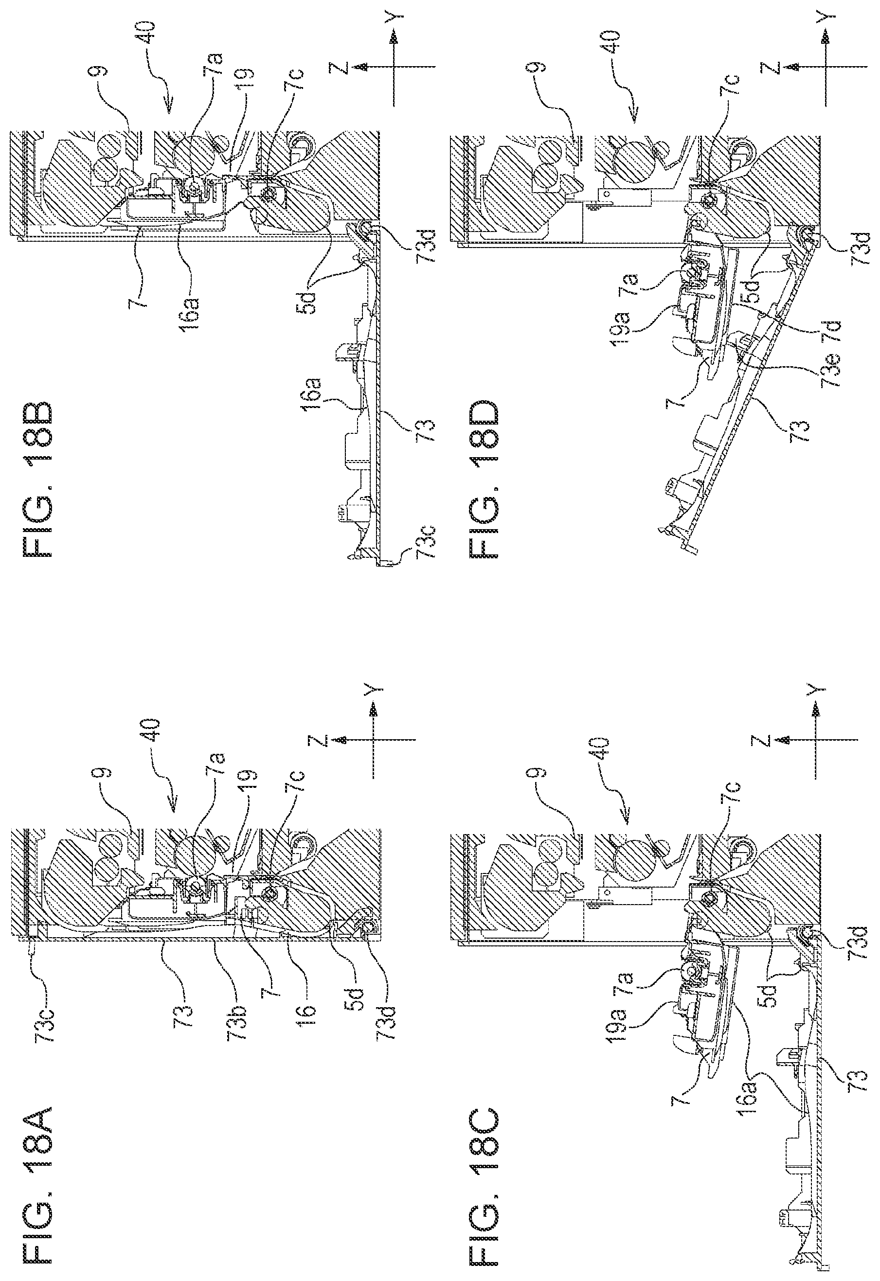 Patent US11815845 Figure 18 – Image forming apparatus having a rotatable opening and closing part