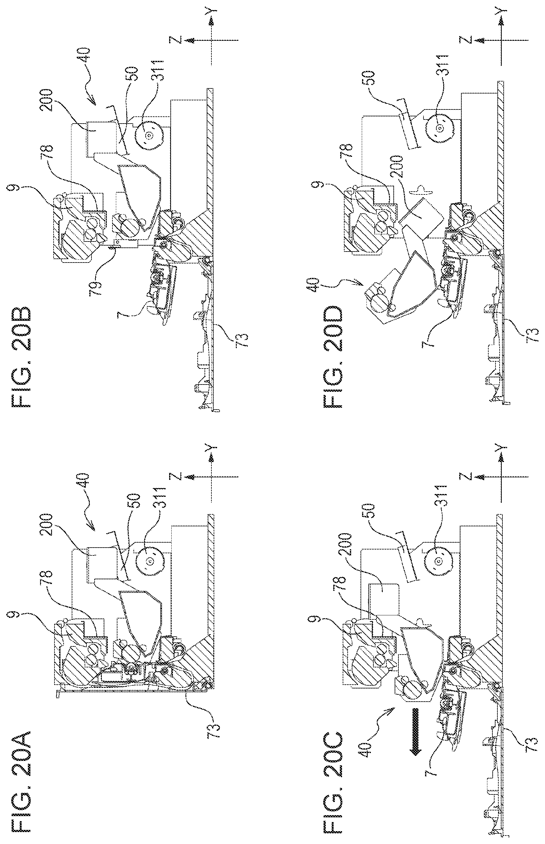 Patent US11815845 Figure 20 – Image forming apparatus having a rotatable opening and closing part