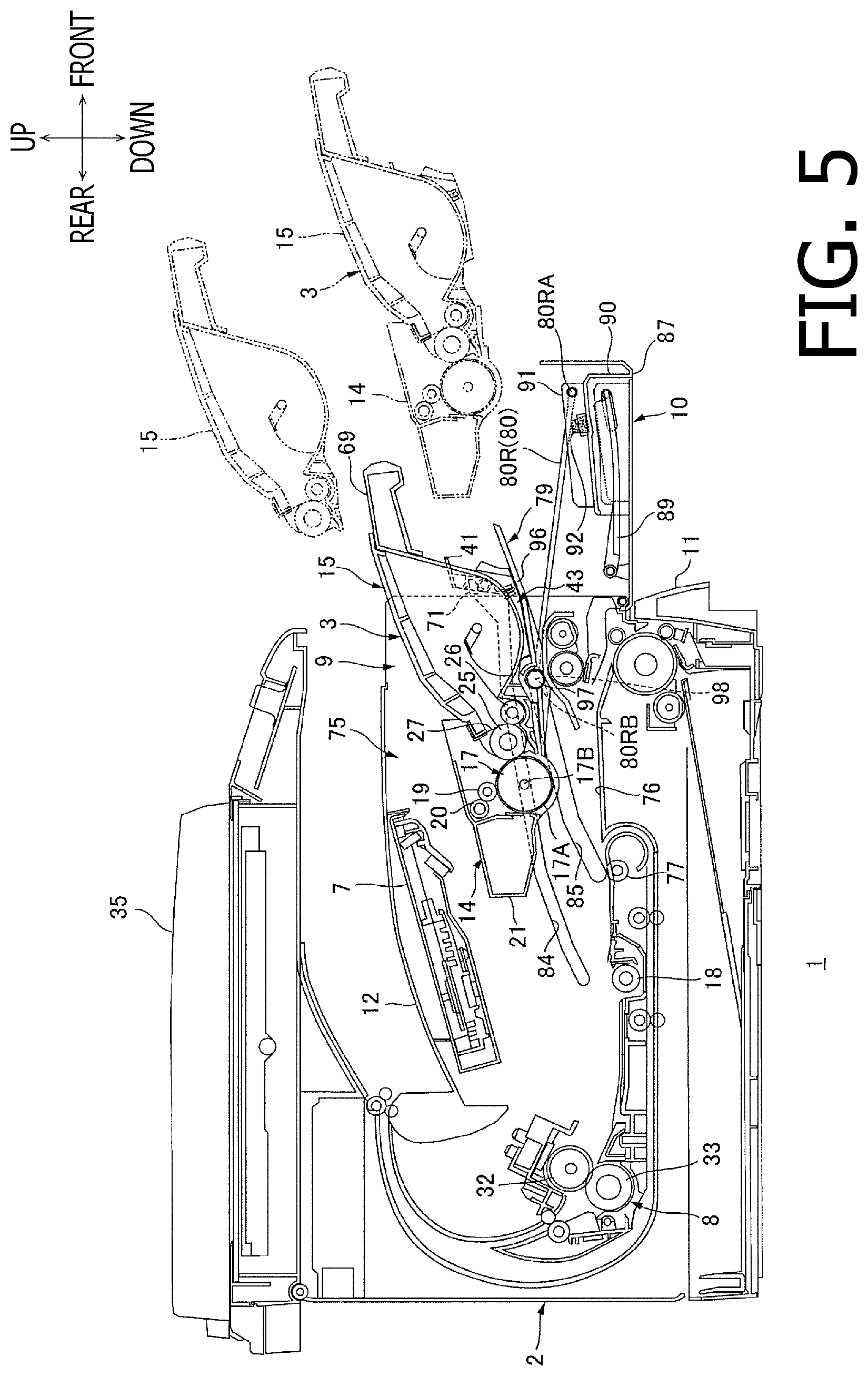 Patent US11815846 Figure 5 – Image forming apparatus