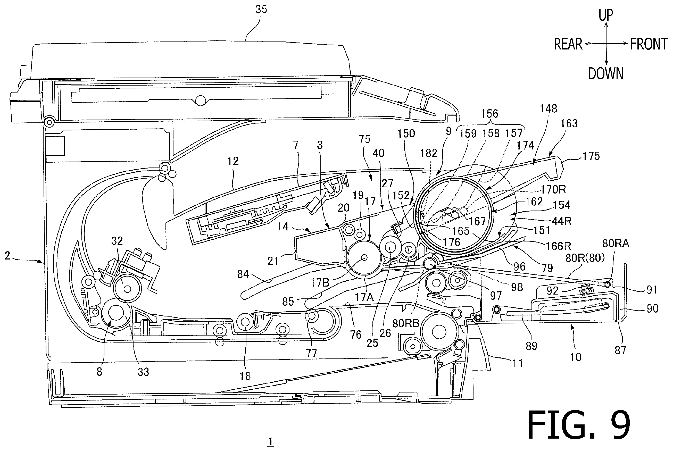 Patent US11815846 Figure 9 – Image forming apparatus
