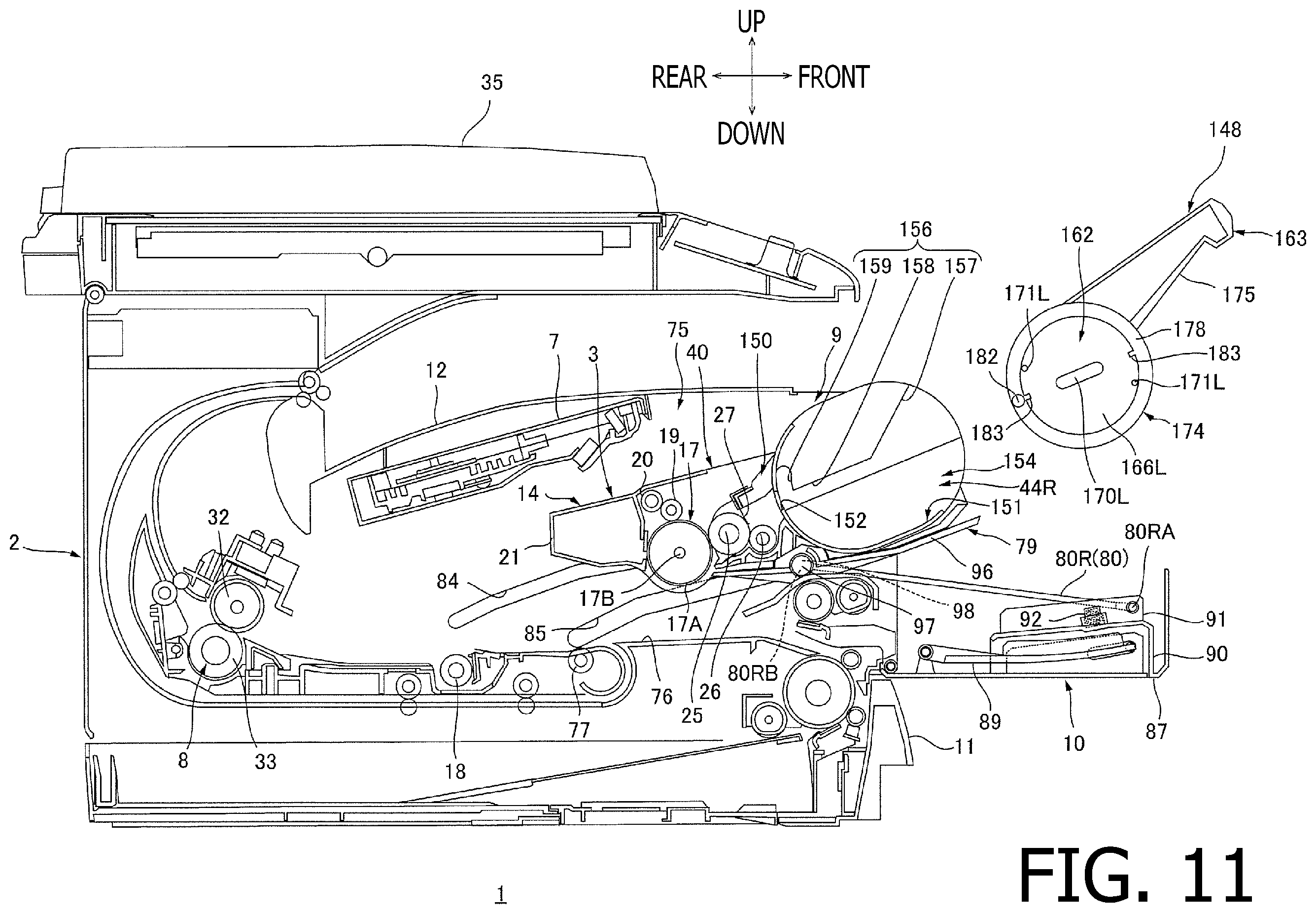 Patent US11815846 Figure 11 – Image forming apparatus