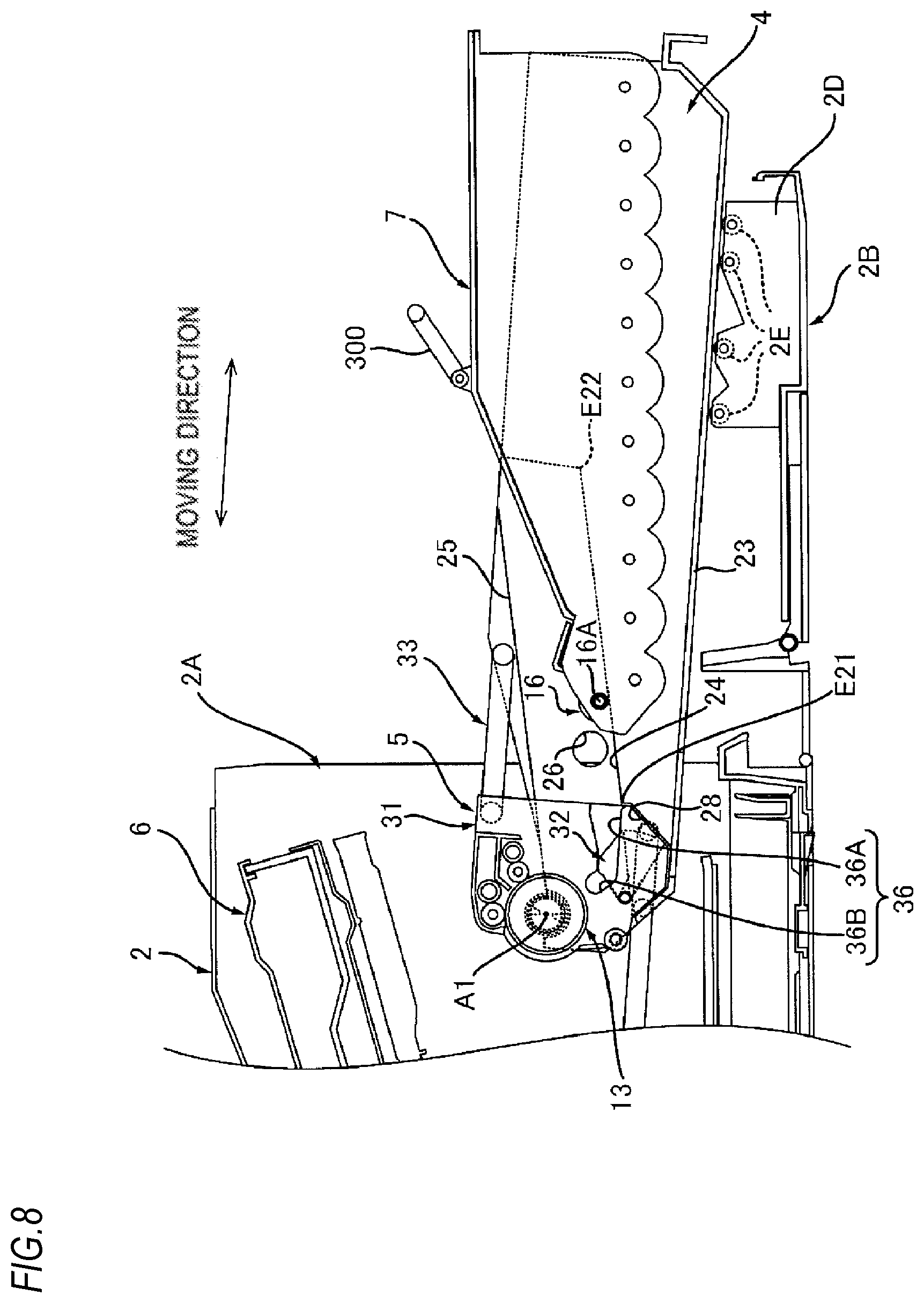 Patent US11815847 Figure 8 – Image forming apparatus