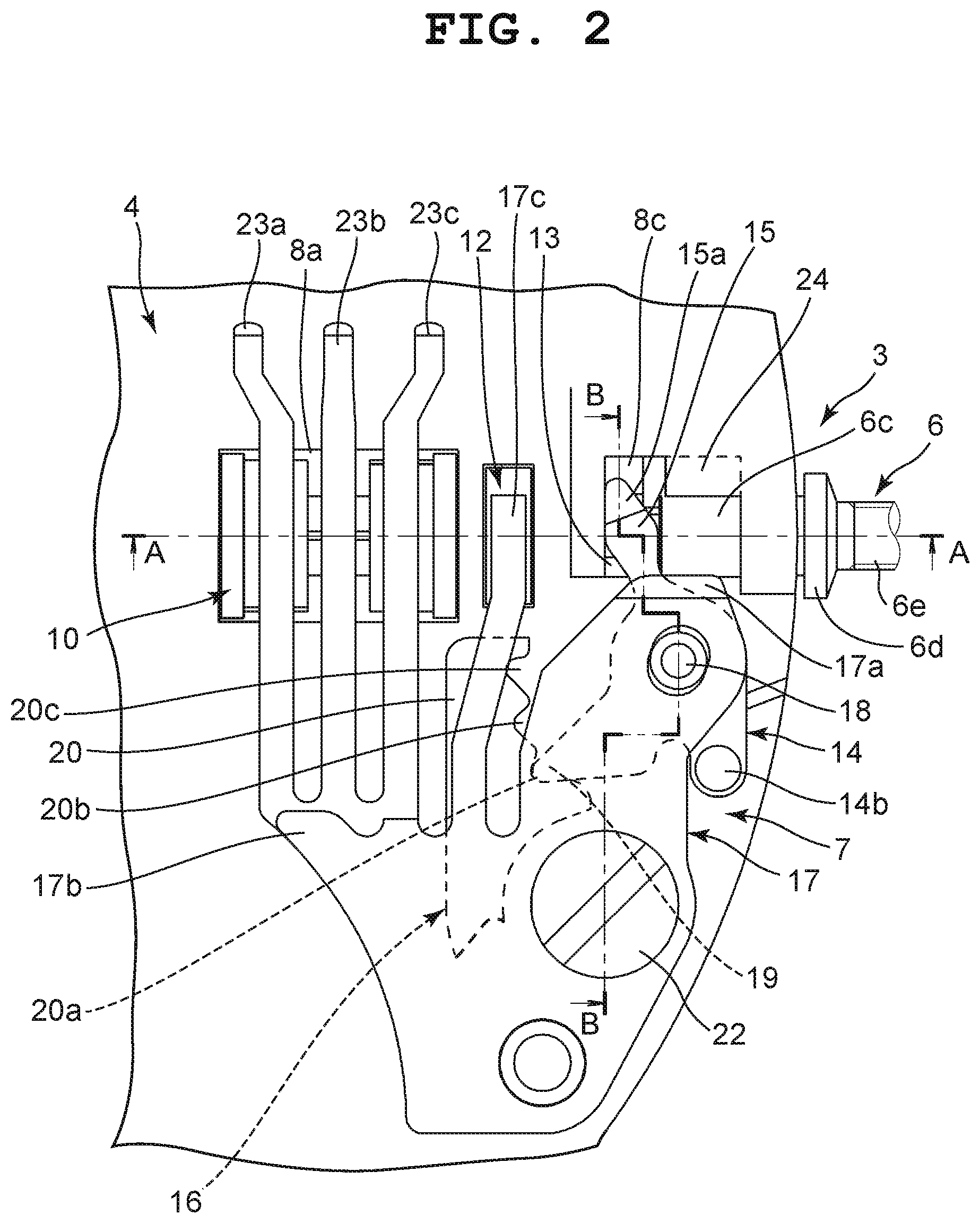 Patent US11815858 Figure 2 – Switch device and timepiece