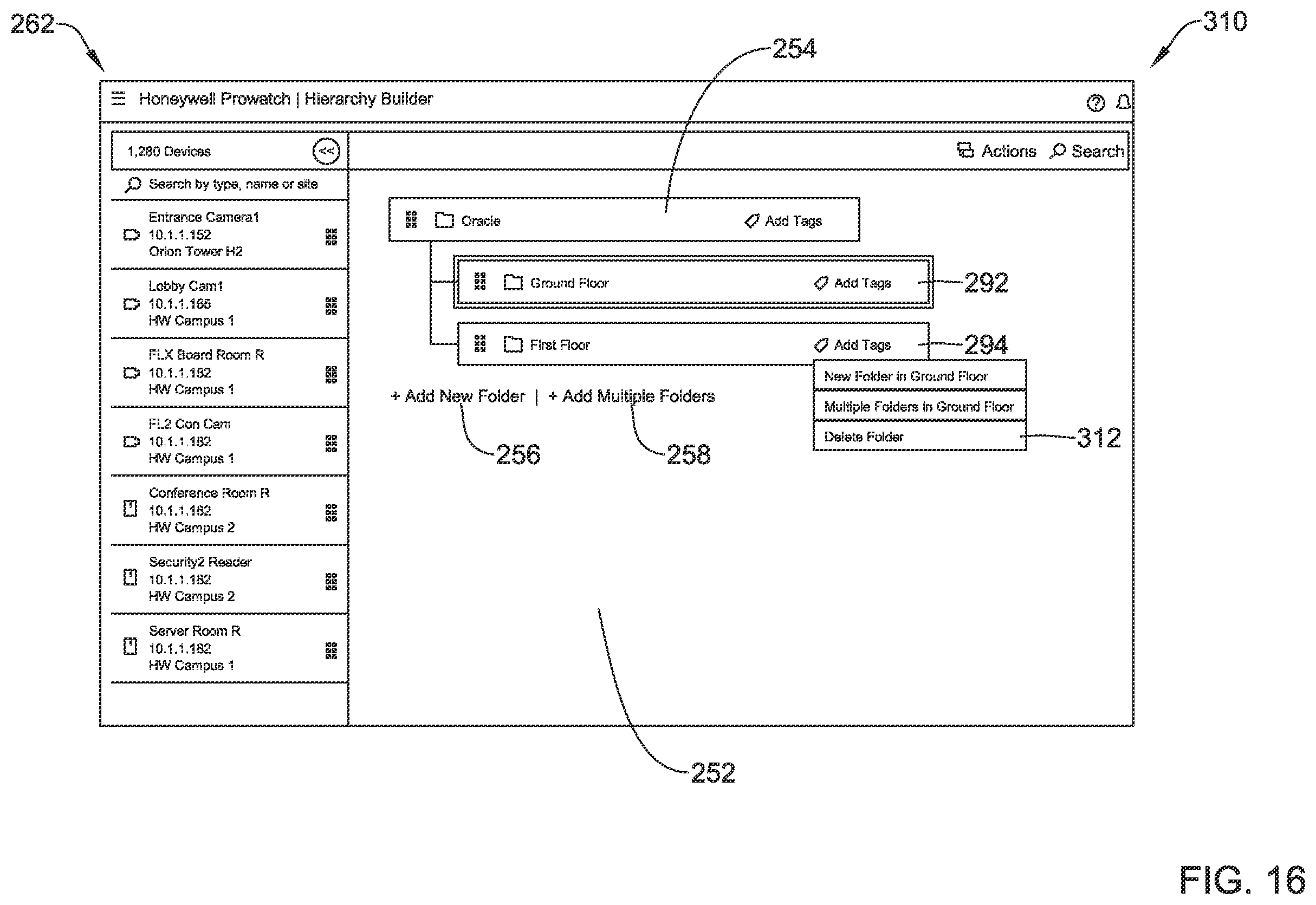Patent US11815865 Figure 19 – Healthy building dashboard facilitated by hierarchical model of building control assets