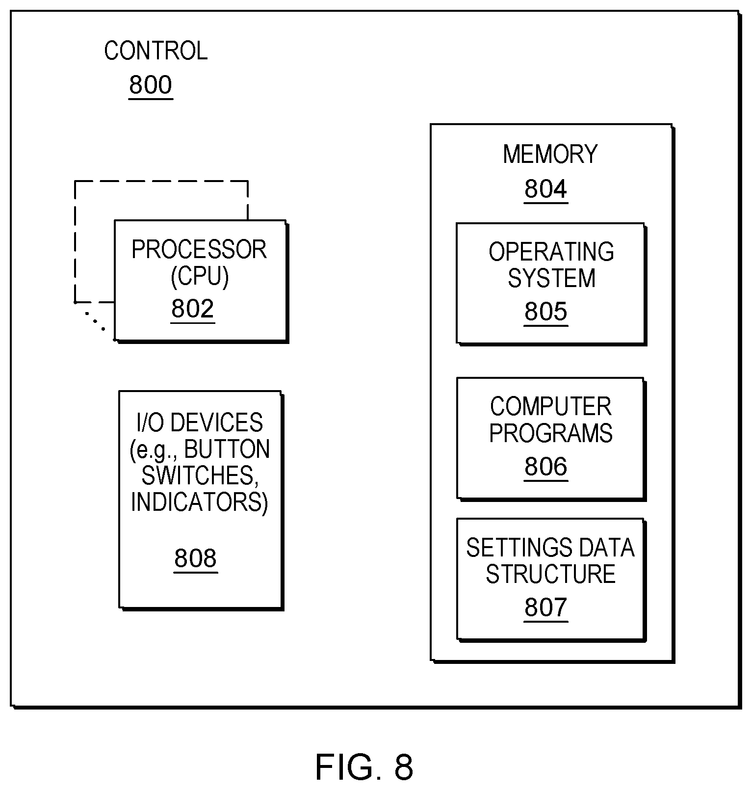 Patent US11815868 Figure 13 – Load control with integral control interface