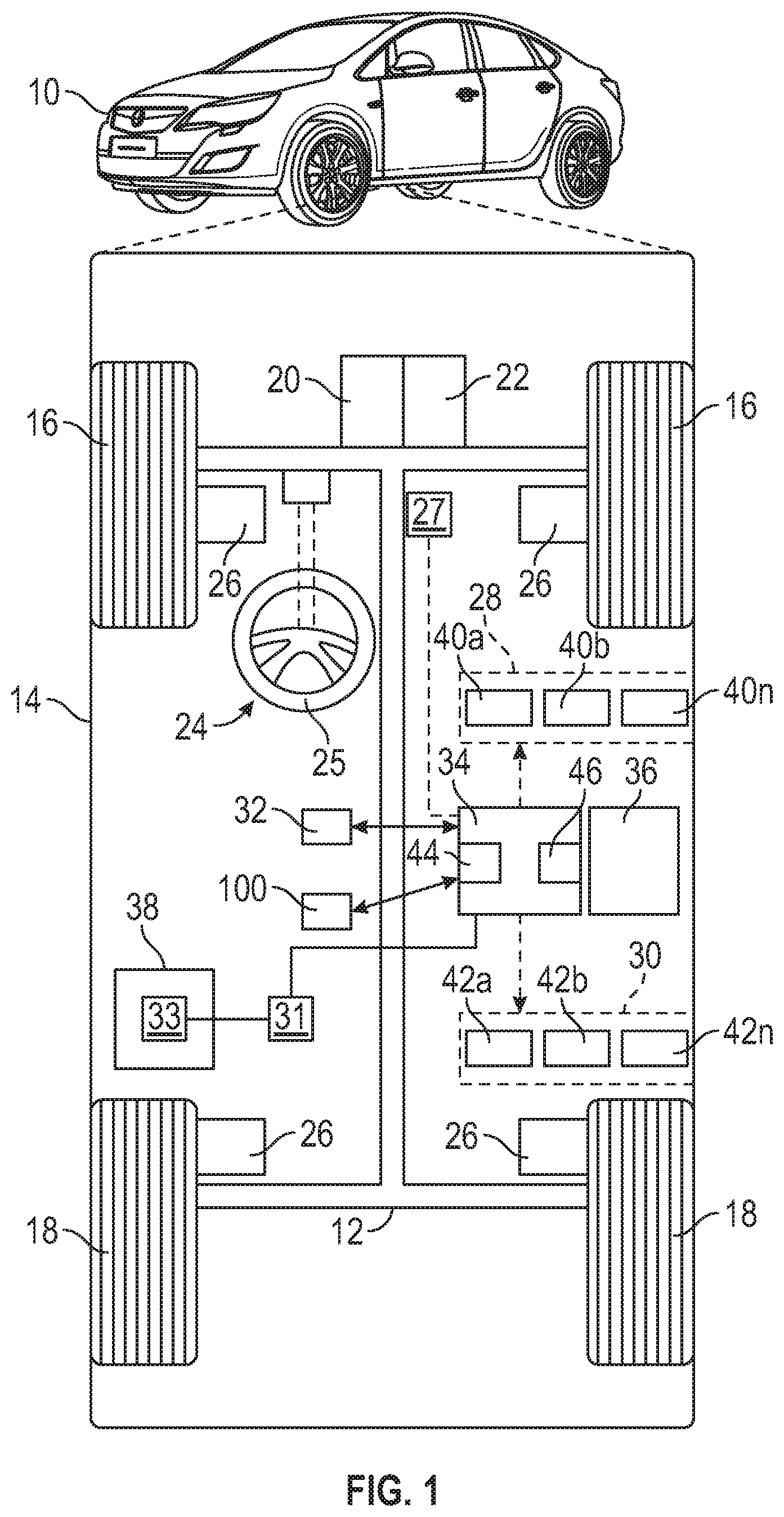 Patent US11815875 Figure 1 – Methods, systems, and apparatuses of purge content estimation logic for improved fuel control
