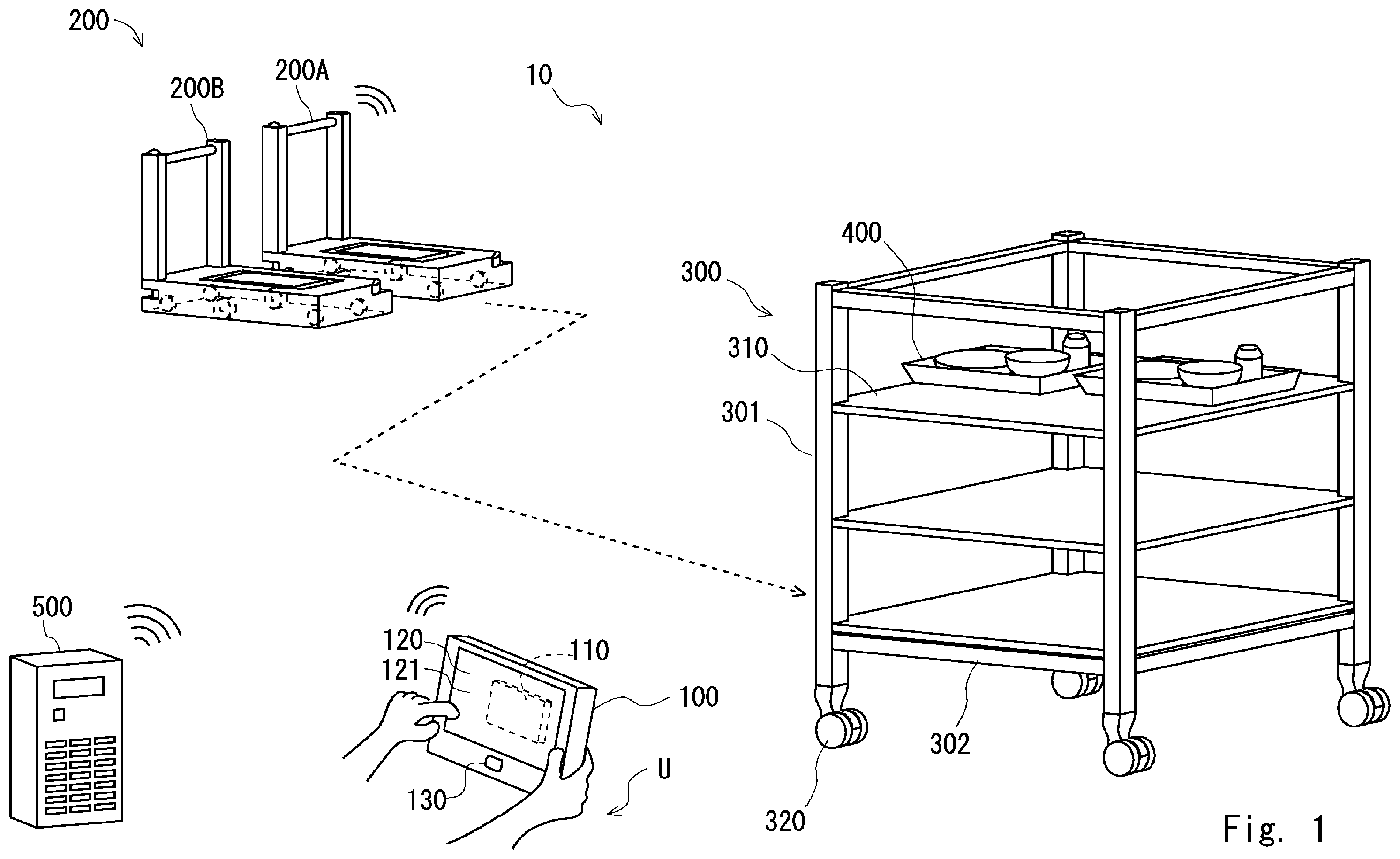 Patent US11815883 Figure 1 – Conveyance system, conveyance method, and program