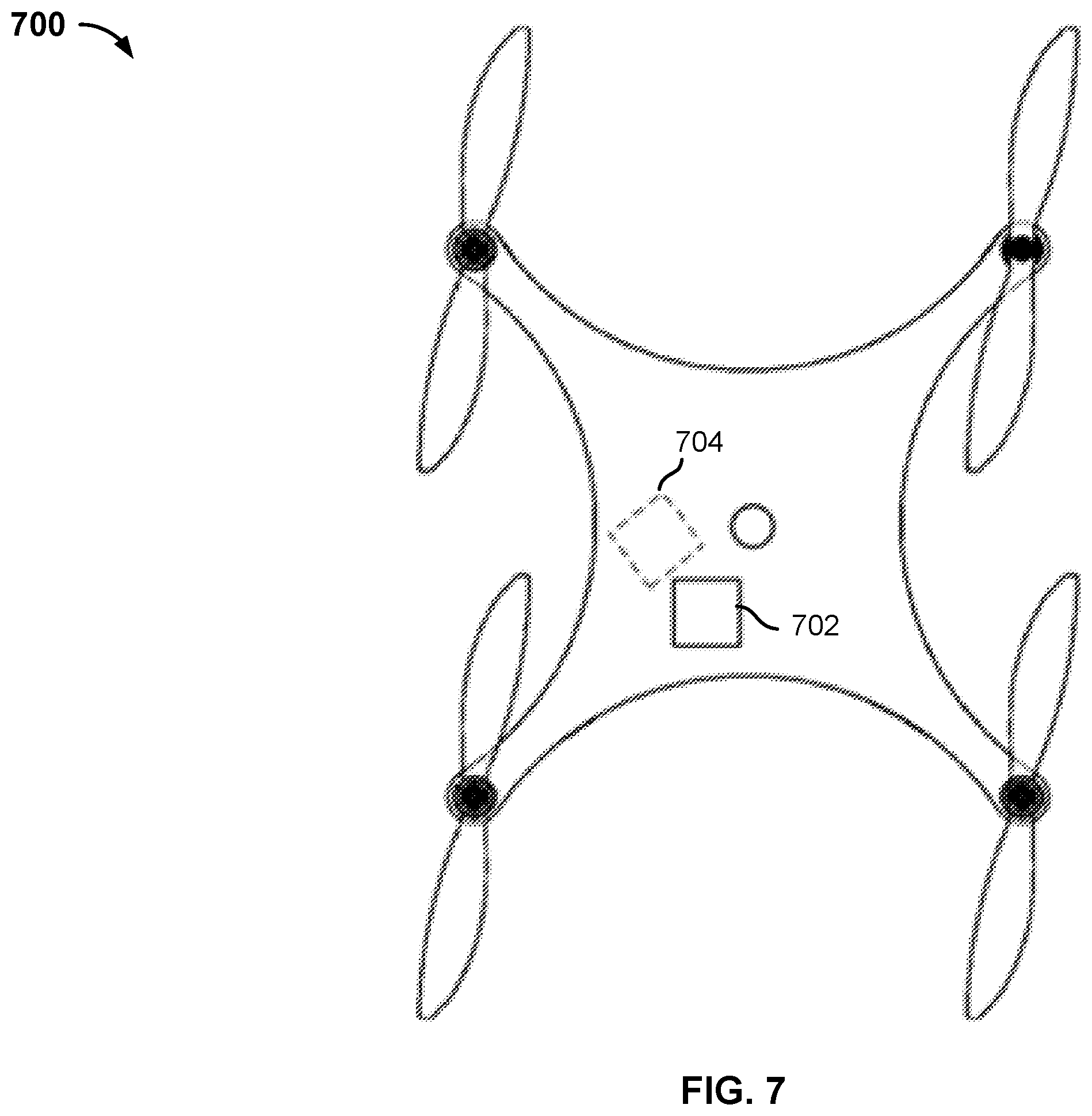Patent US11815888 Figure 8 – Deployment mechanism, communication and operation for a host-parasite drone system