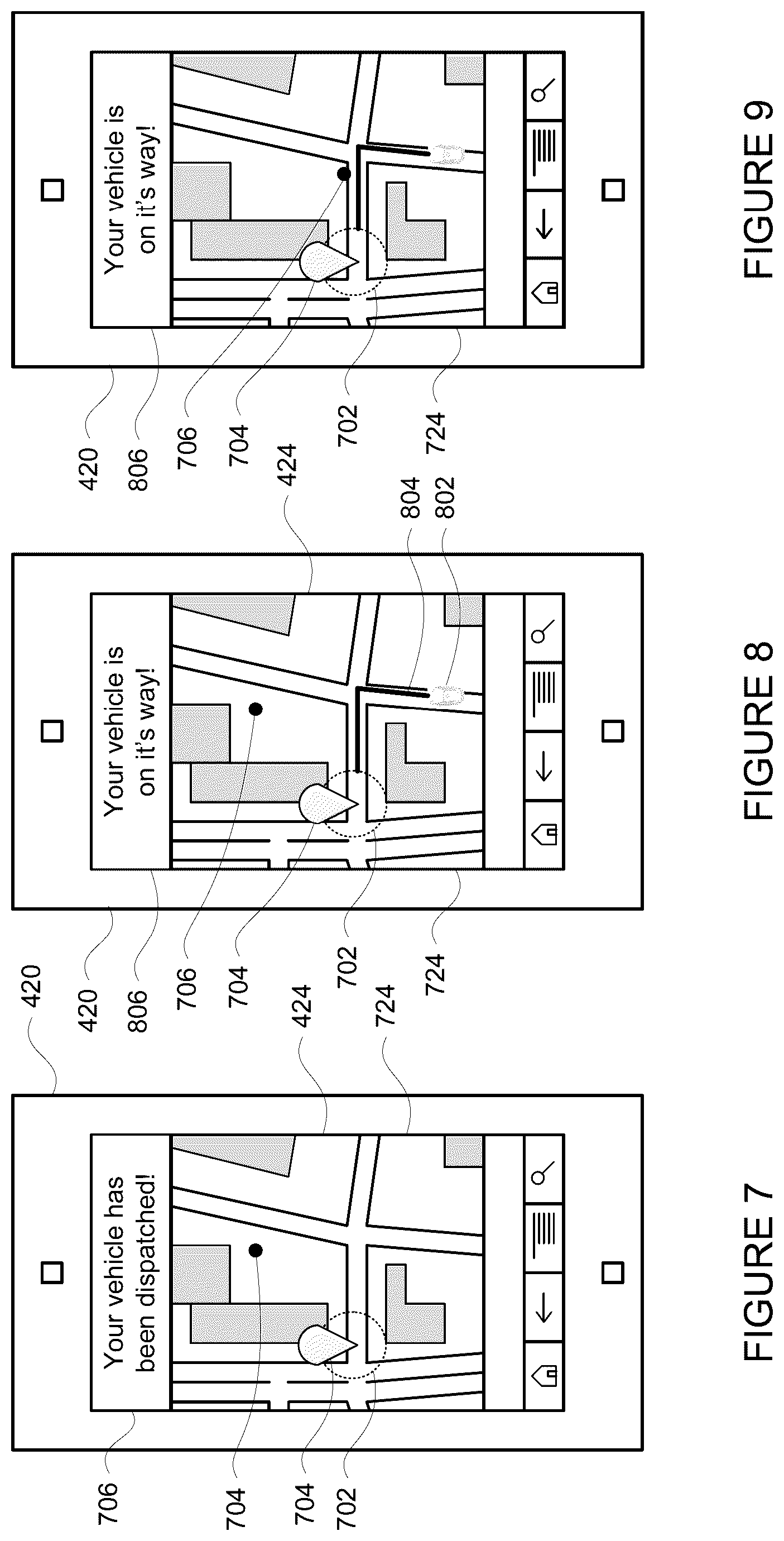 Patent US11815896 Figure 9 – Arranging passenger pickups for autonomous vehicles