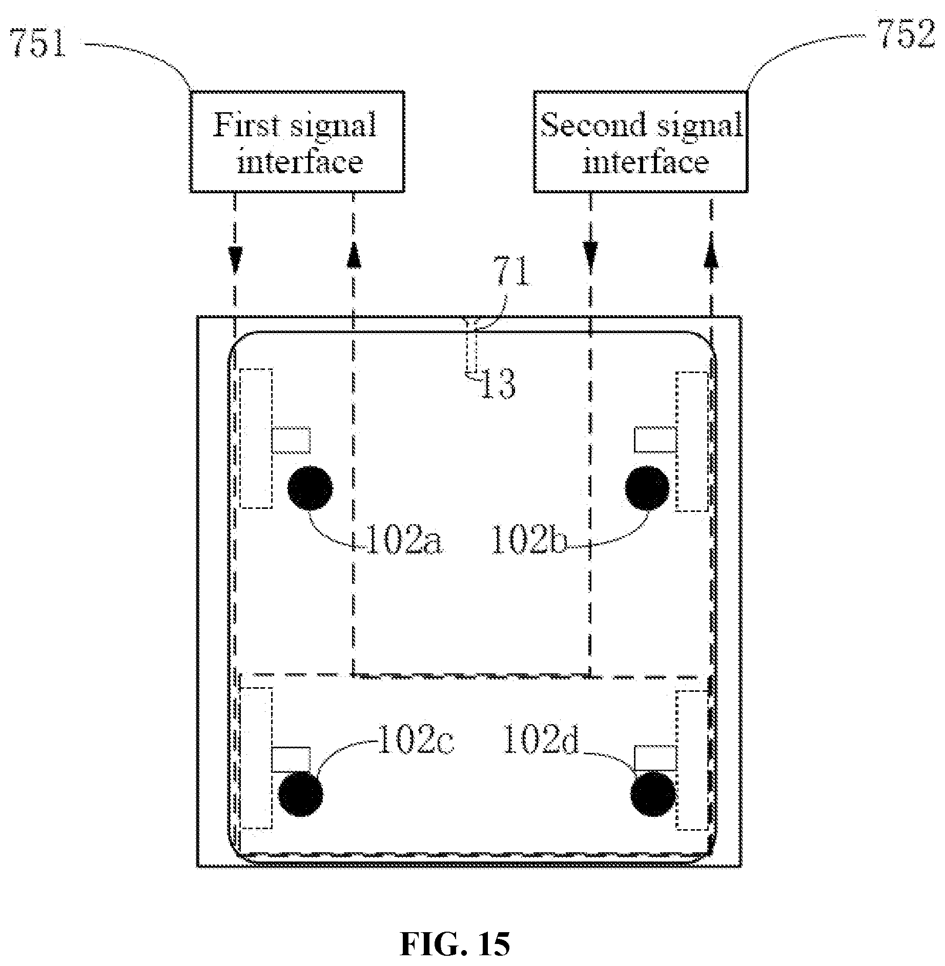 Patent US11815901 Figure 11 – Self-driving device system and charging station