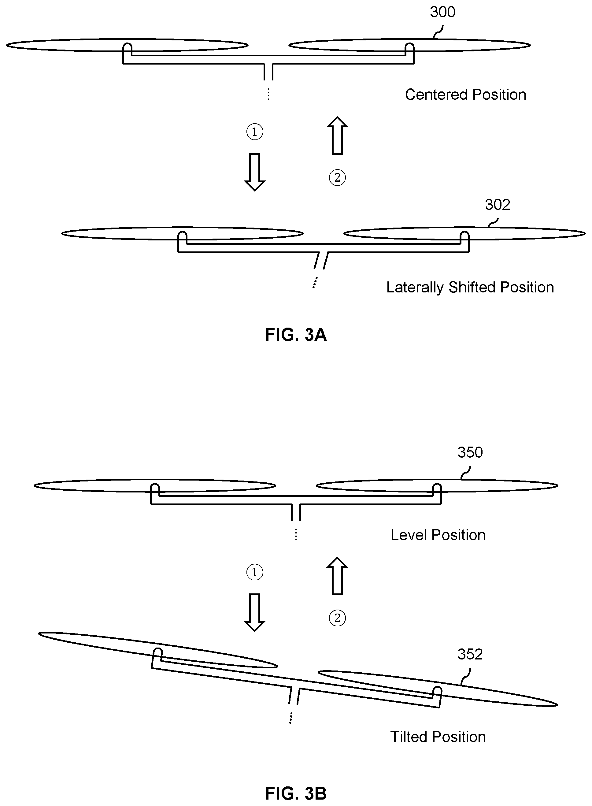 Patent US11815911 Figure 3 – Multicopter with self-adjusting rotors