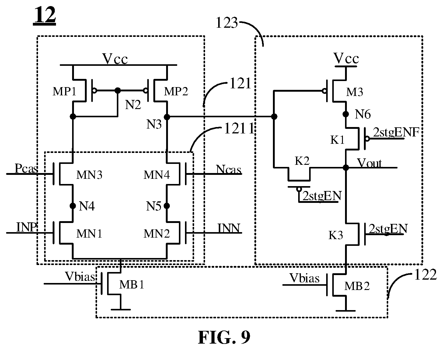 Patent US11815927 Figure 9 – Bandgap reference circuit and chip