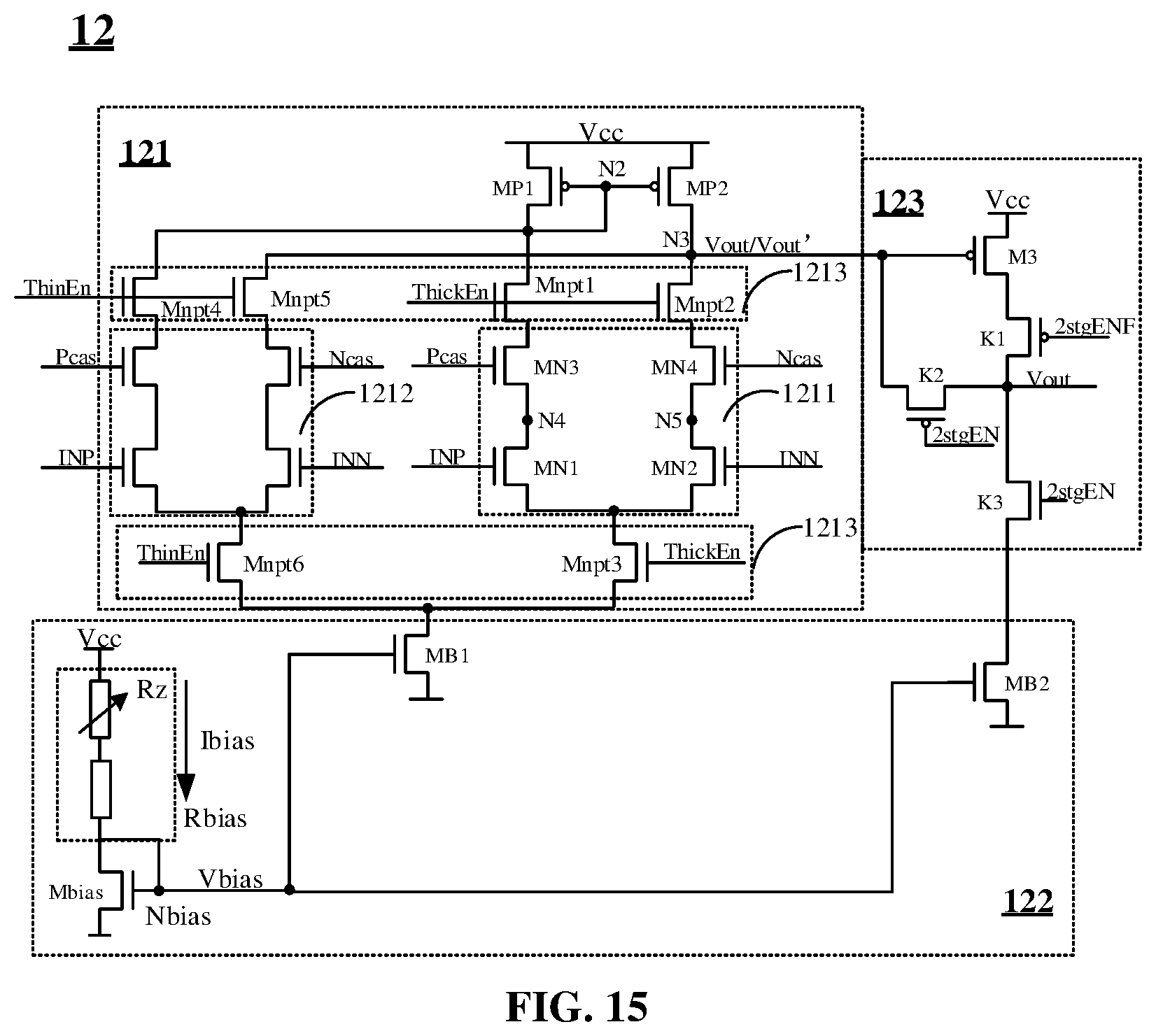 Patent US11815927 Figure 15 – Bandgap reference circuit and chip