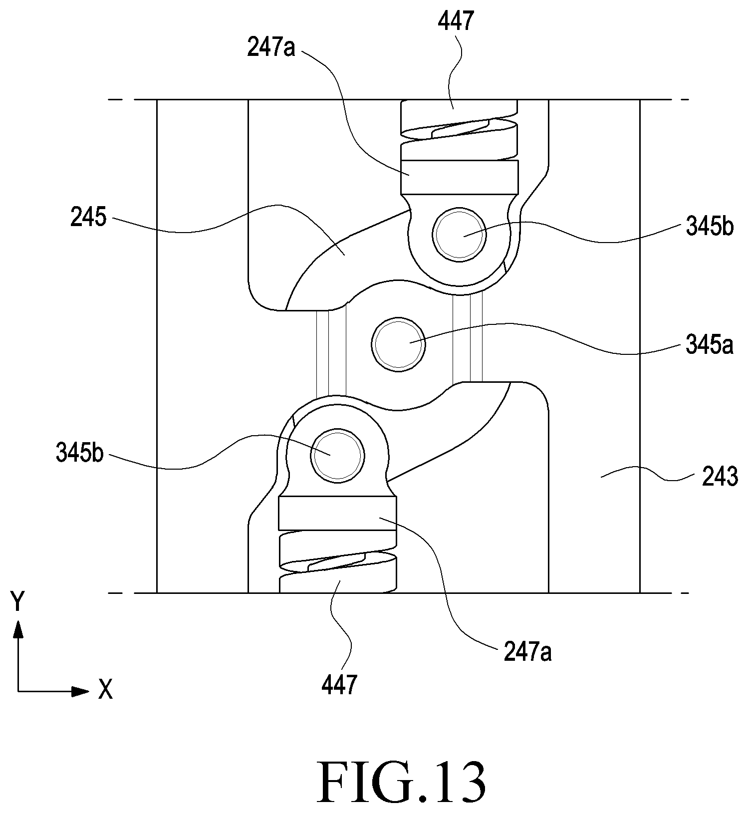 Patent US11815932 Figure 11 – Hinge module and electronic device including the same