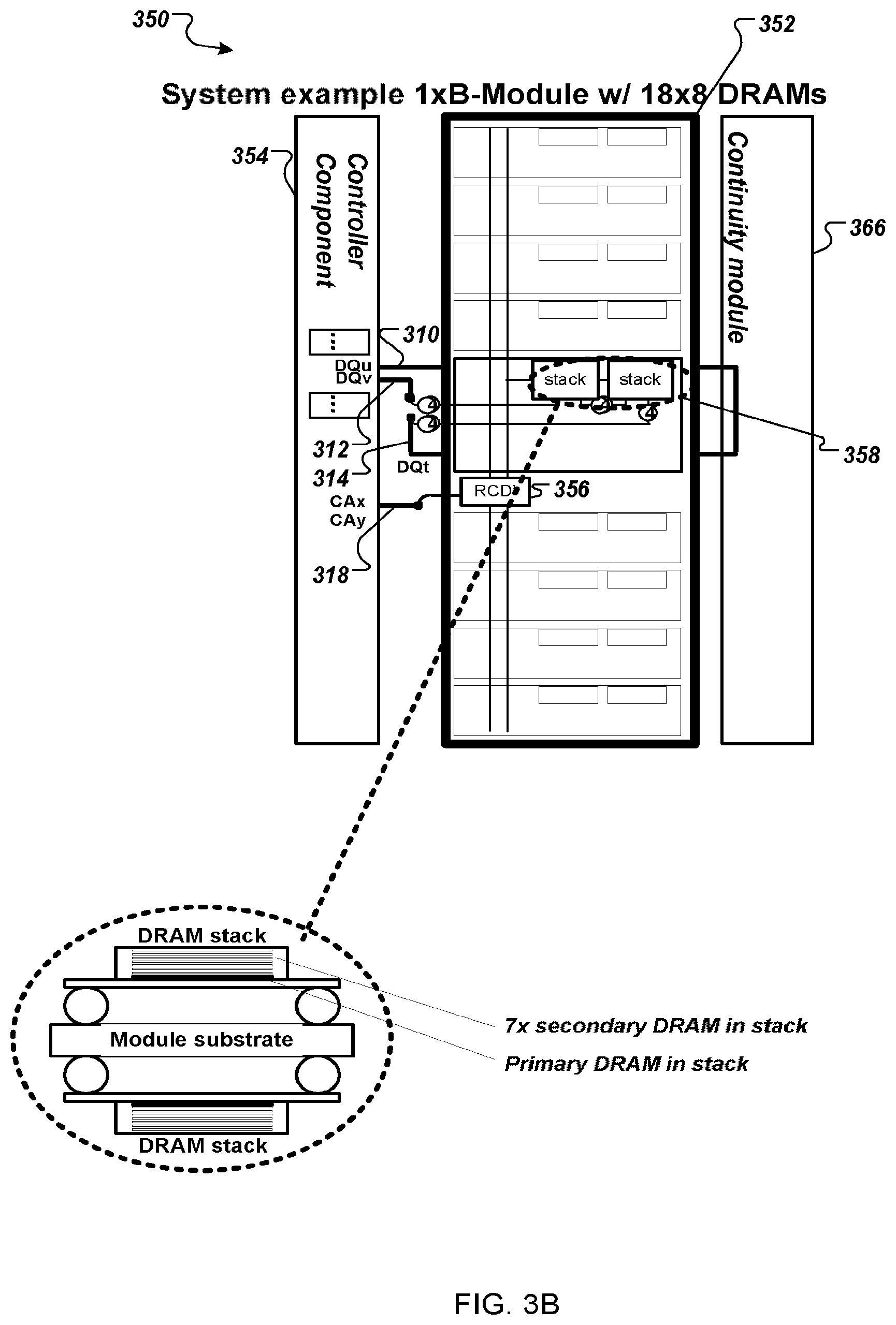 Patent US11815940 Figure 4 – Dynamic random access memory (DRAM) component for high-performance, high-capacity registered memory modules