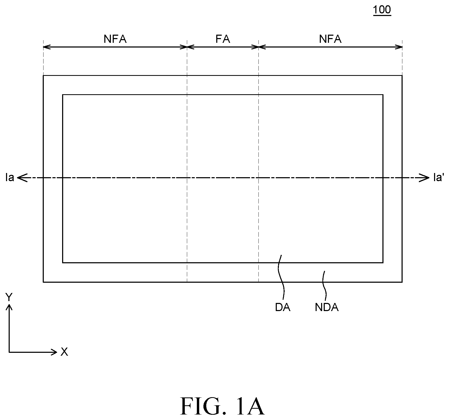 Patent US11815947 Figure 1 – Foldable display device