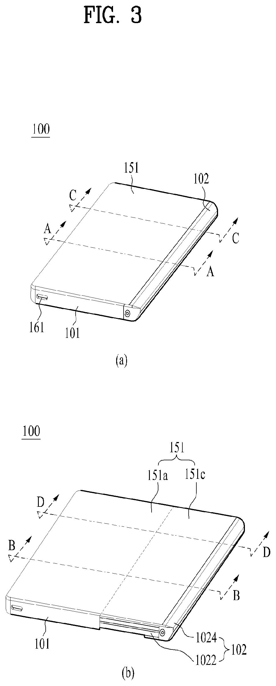 Patent US11815948 Figure 3 – Mobile terminal