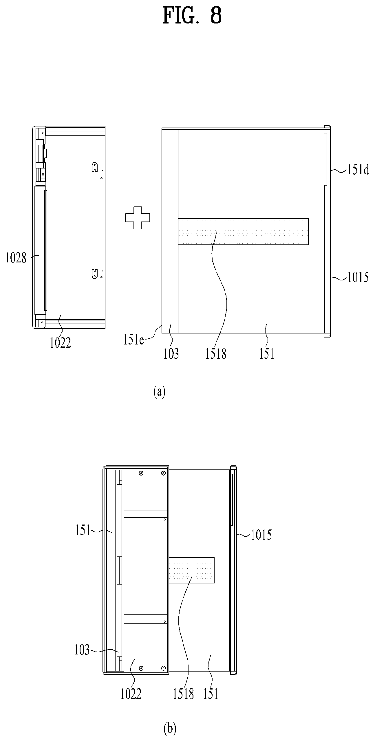 Patent US11815948 Figure 8 – Mobile terminal