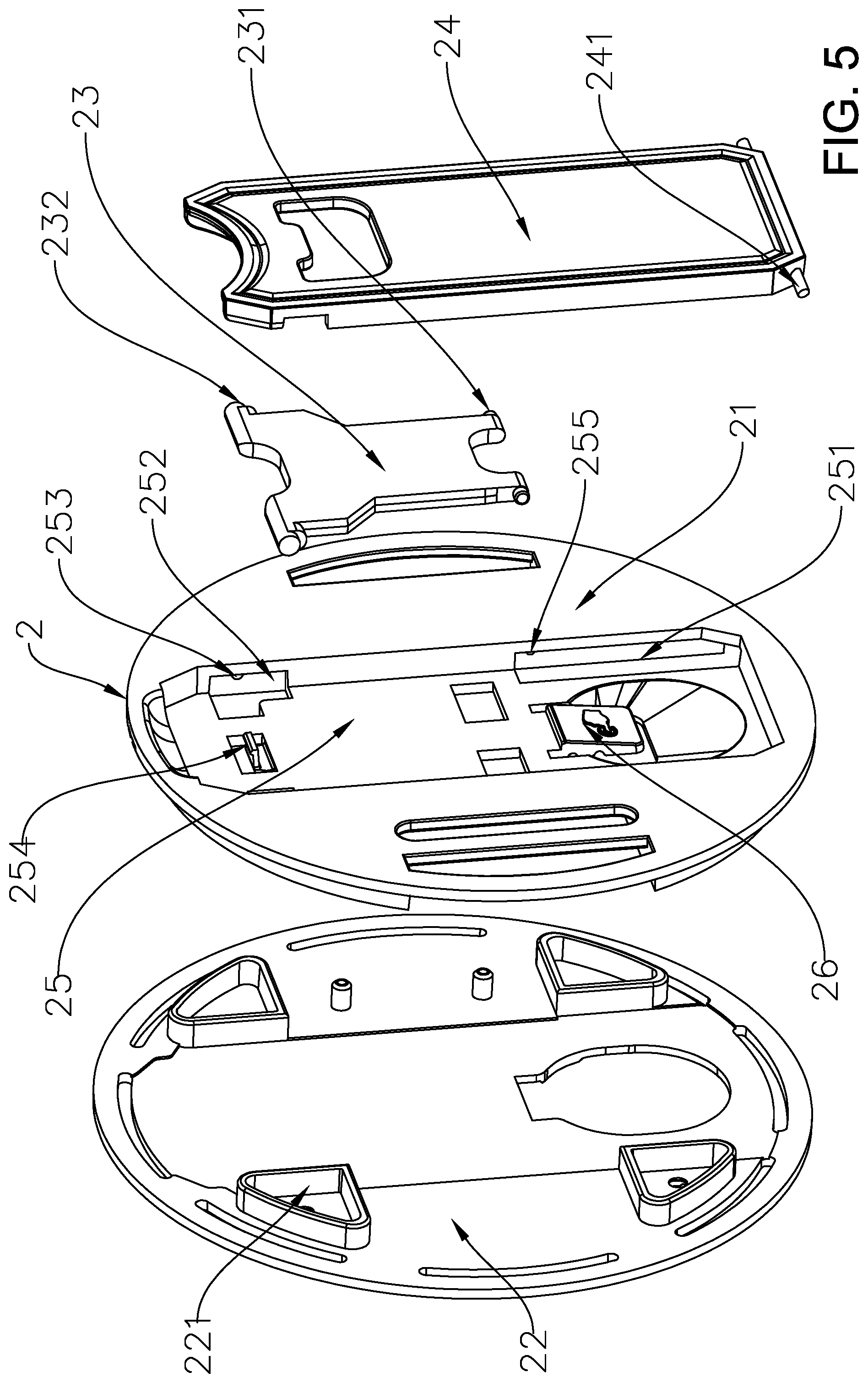 Patent US11815950 Figure 5 – Clamshell tablet protective case