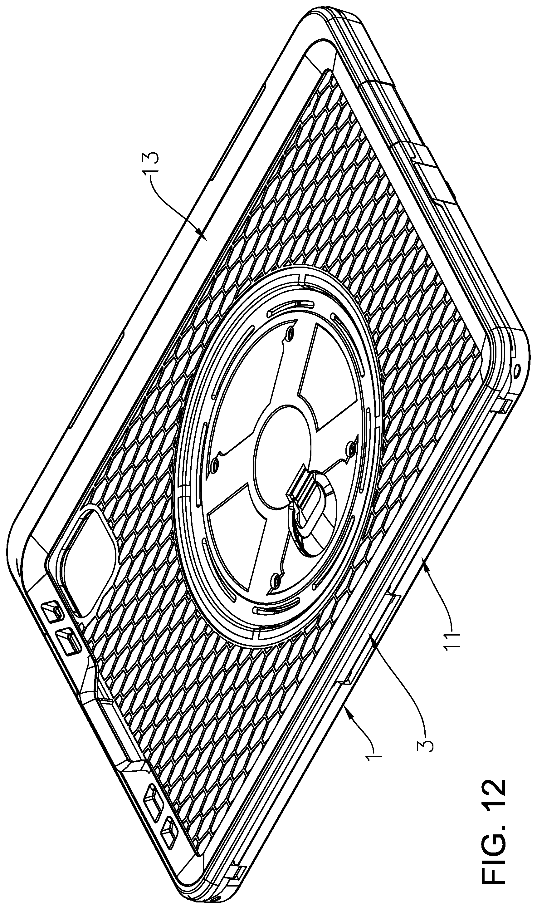 Patent US11815950 Figure 12 – Clamshell tablet protective case