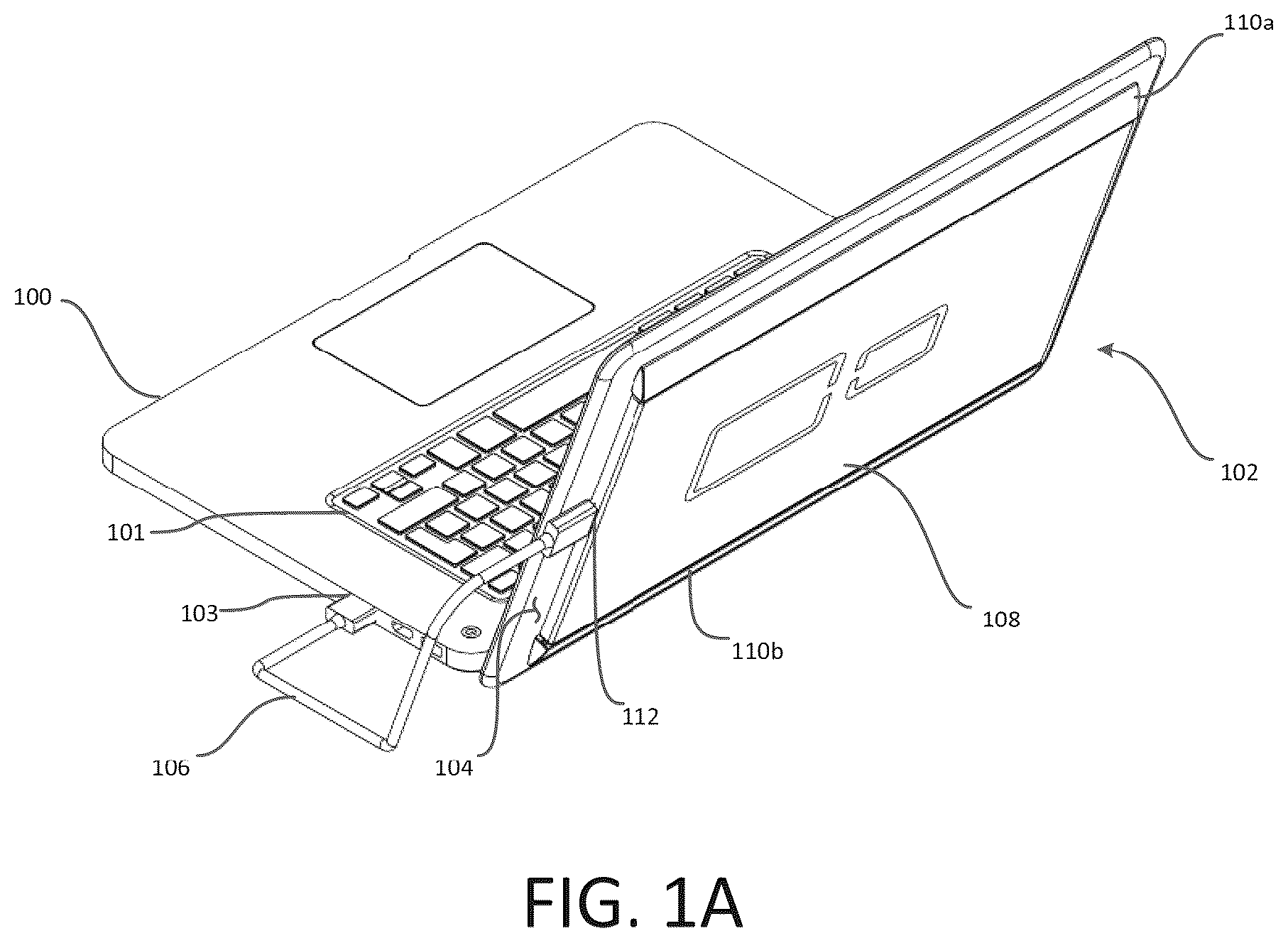 Patent US11815953 Figure 1 – Auxiliary monitor system