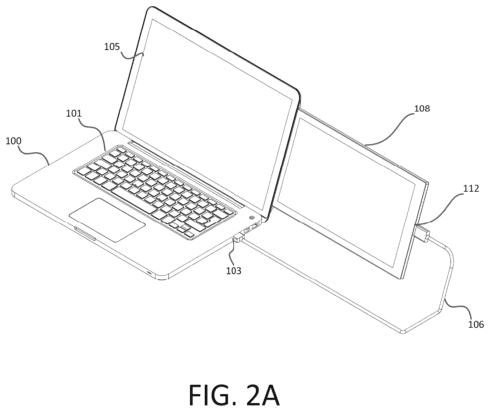 Patent US11815953 Figure 5 – Auxiliary monitor system