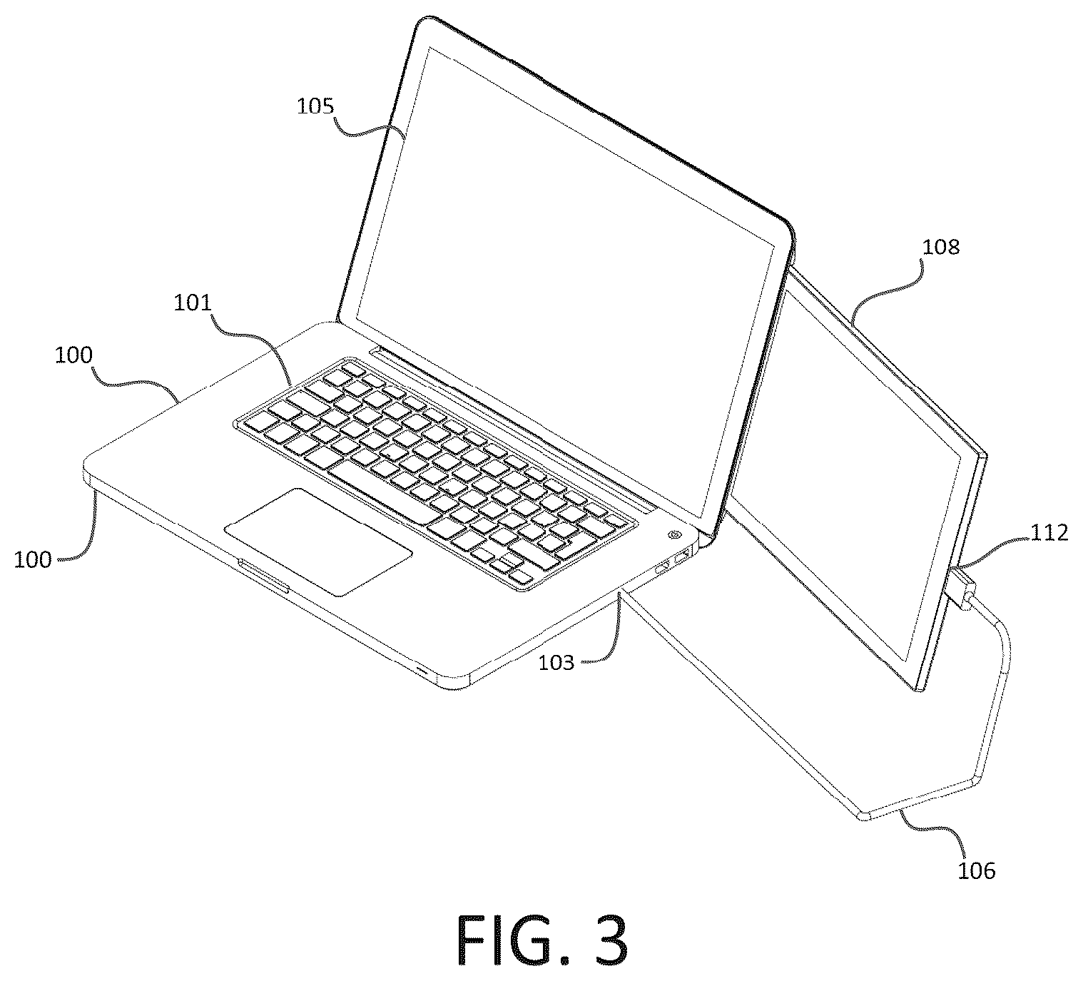 Patent US11815953 Figure 7 – Auxiliary monitor system