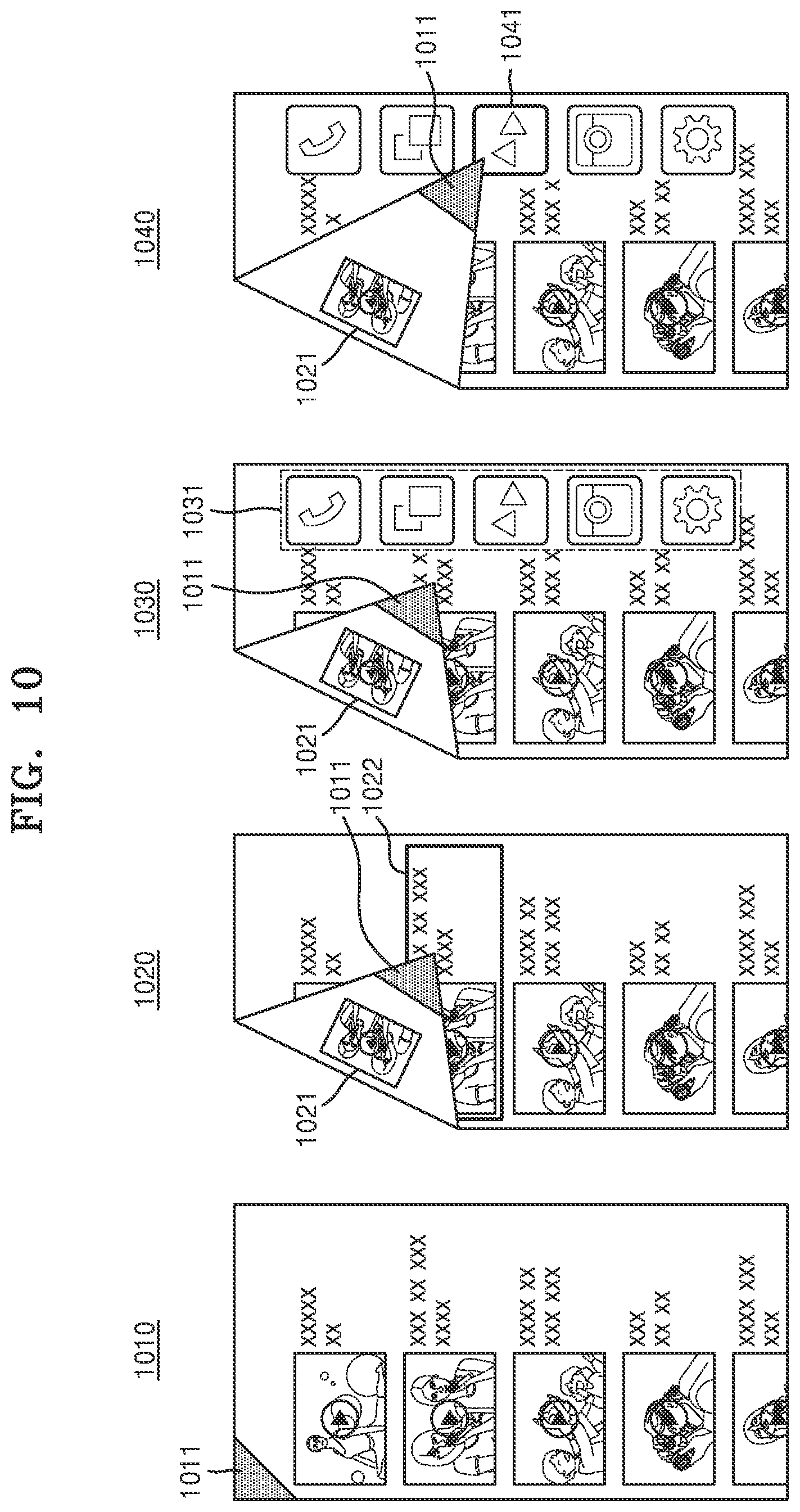 Patent US11815954 Figure 8 – Method and electronic device for performing operation on basis of bending