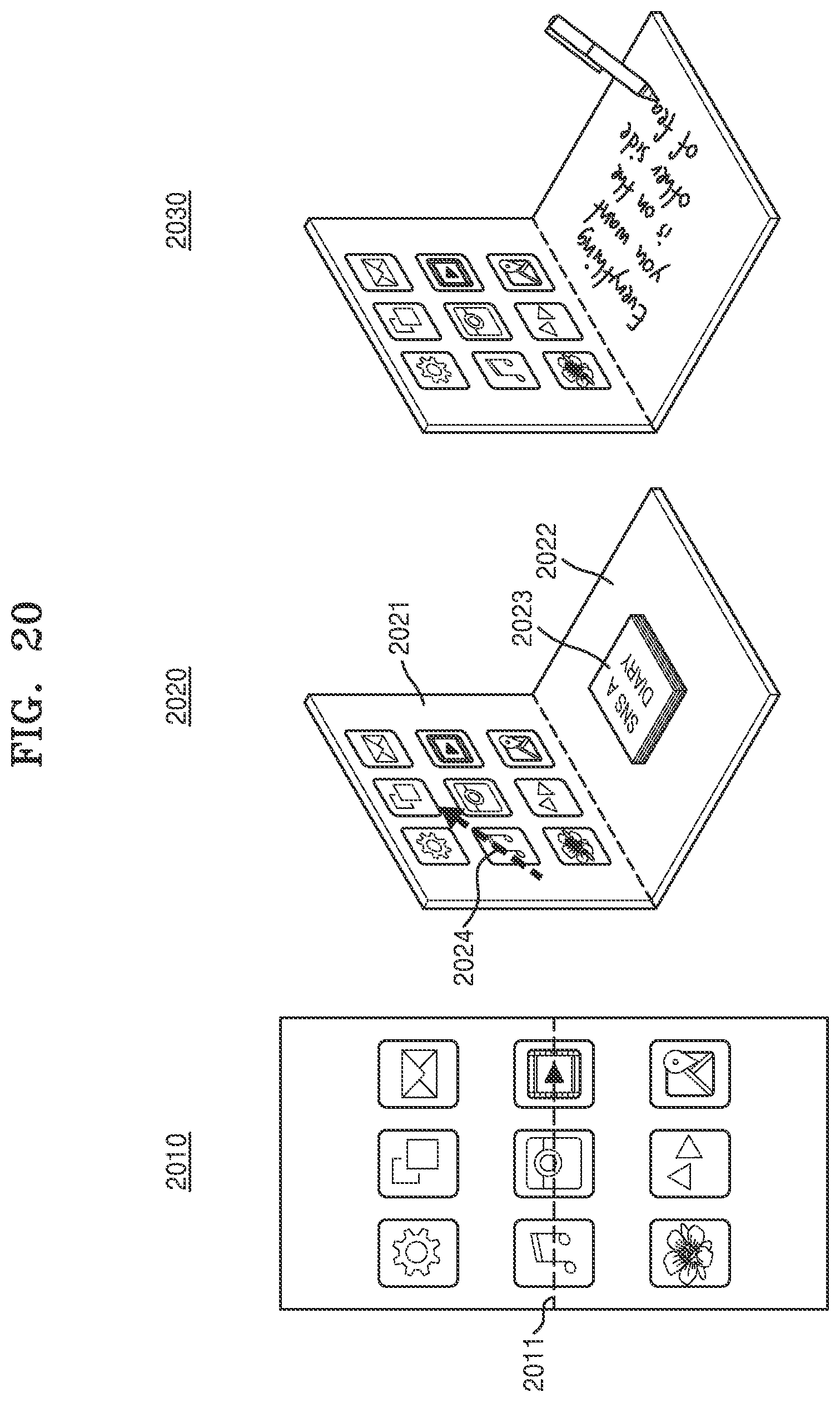 Patent US11815954 Figure 18 – Method and electronic device for performing operation on basis of bending