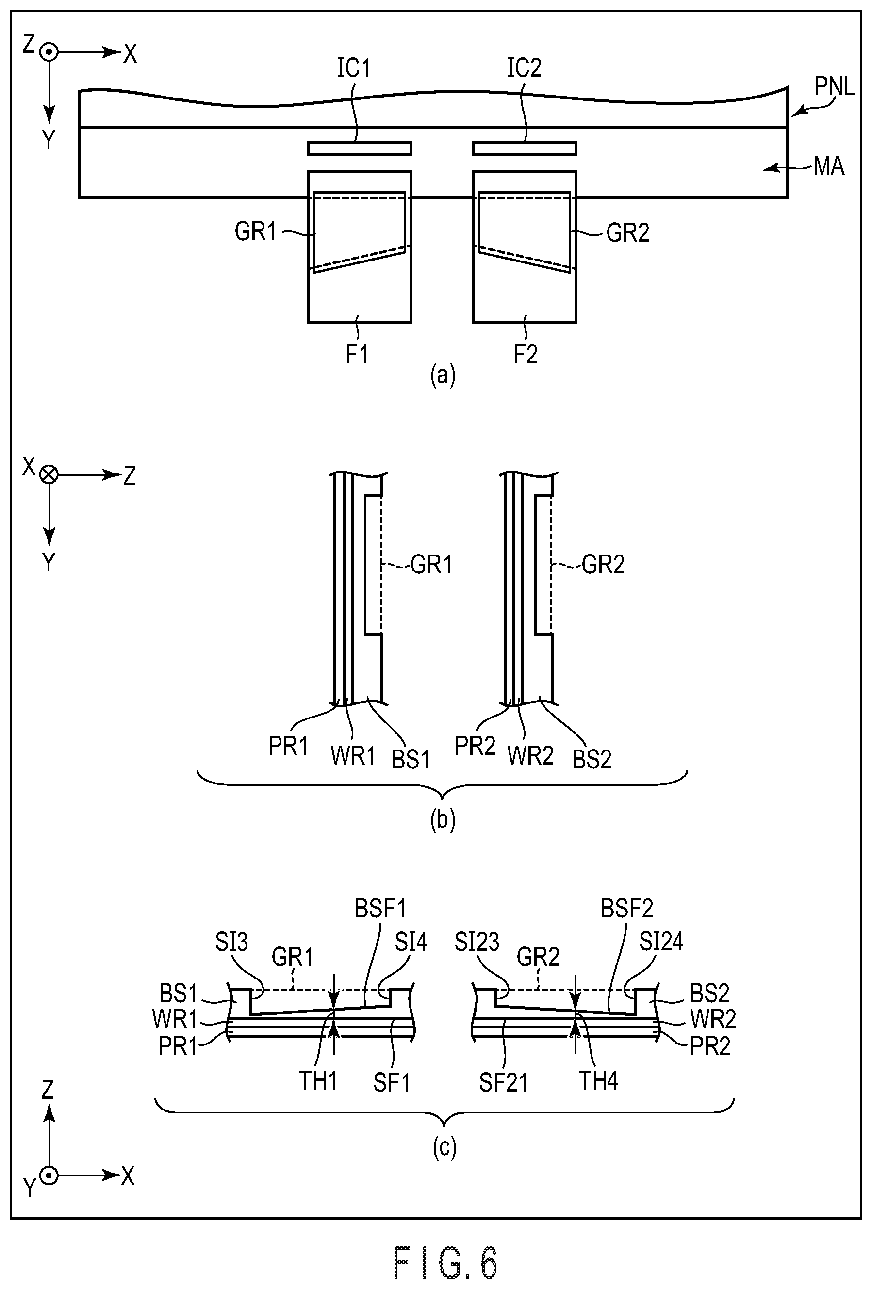 Patent US11815955 Figure 6 – Display device, flexible wiring board, and manufacturing method of display device