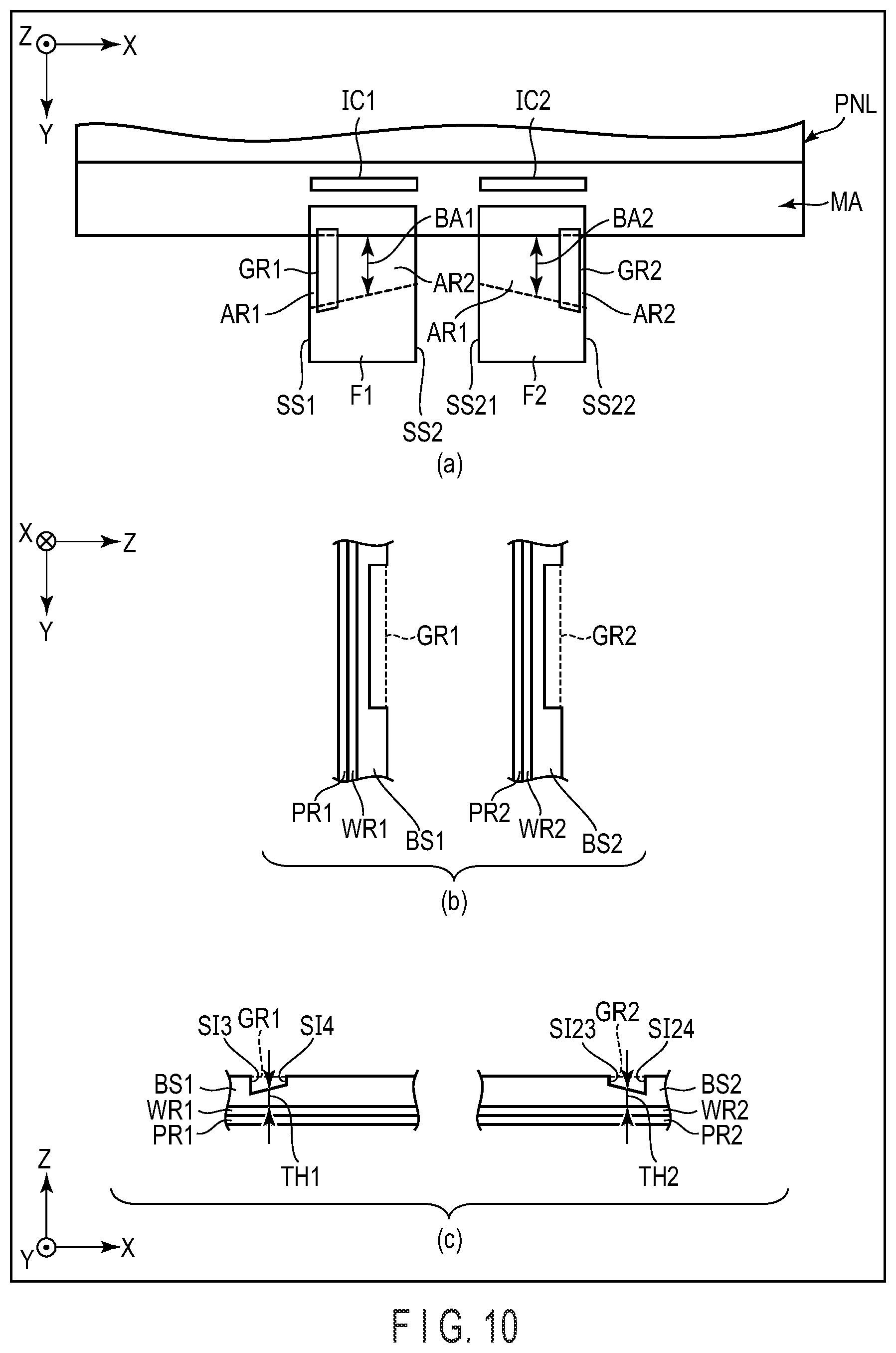 Patent US11815955 Figure 10 – Display device, flexible wiring board, and manufacturing method of display device