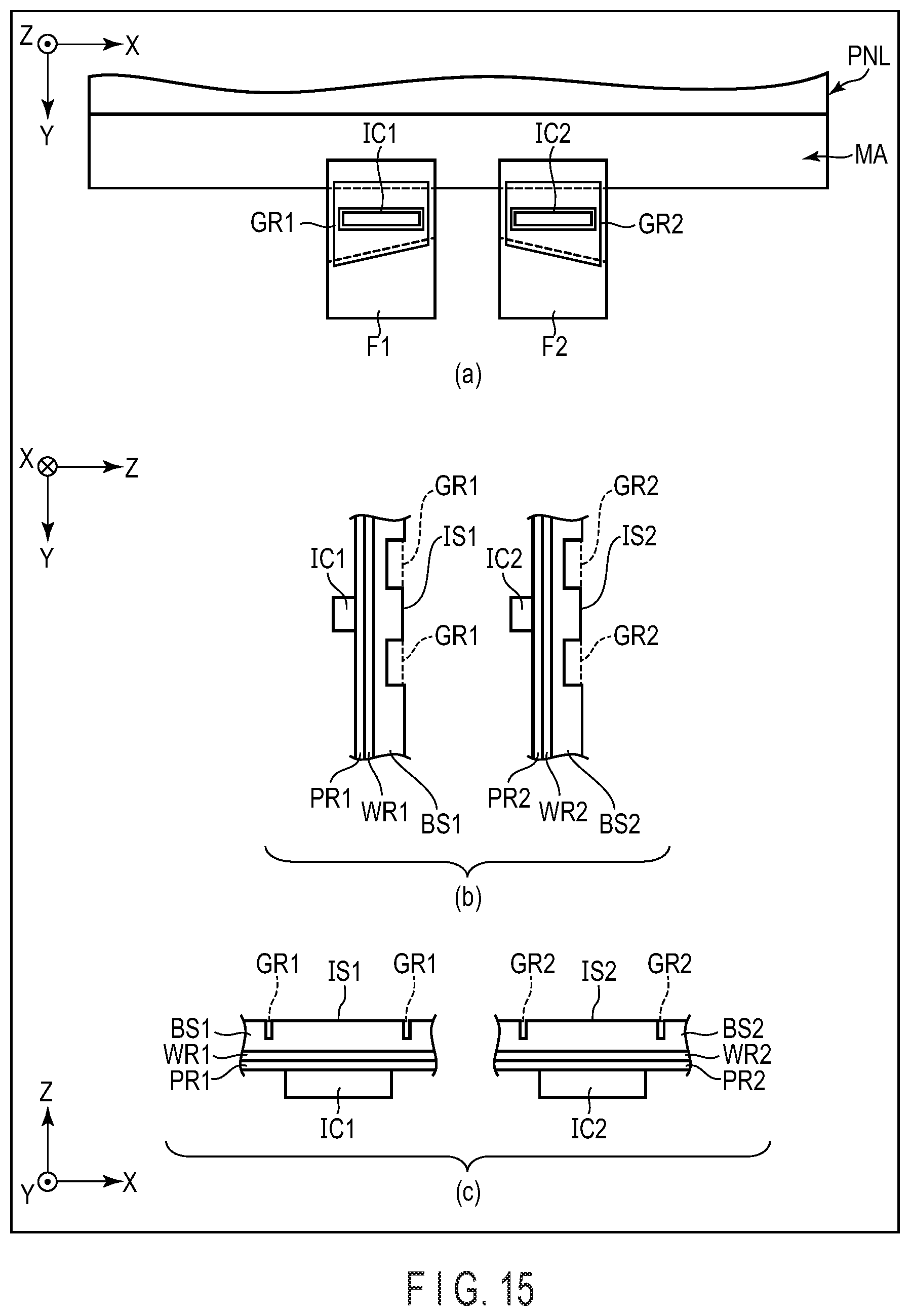 Patent US11815955 Figure 15 – Display device, flexible wiring board, and manufacturing method of display device