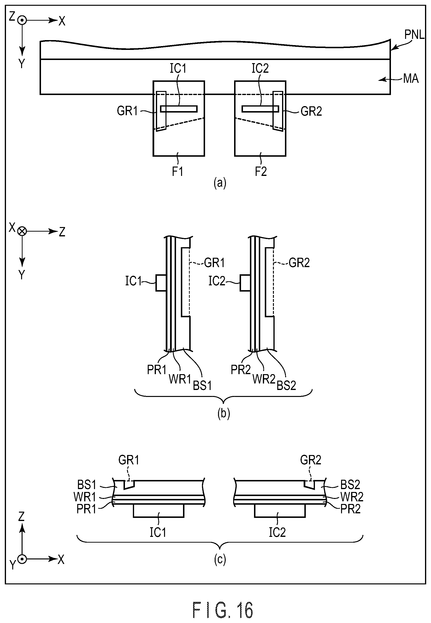 Patent US11815955 Figure 16 – Display device, flexible wiring board, and manufacturing method of display device