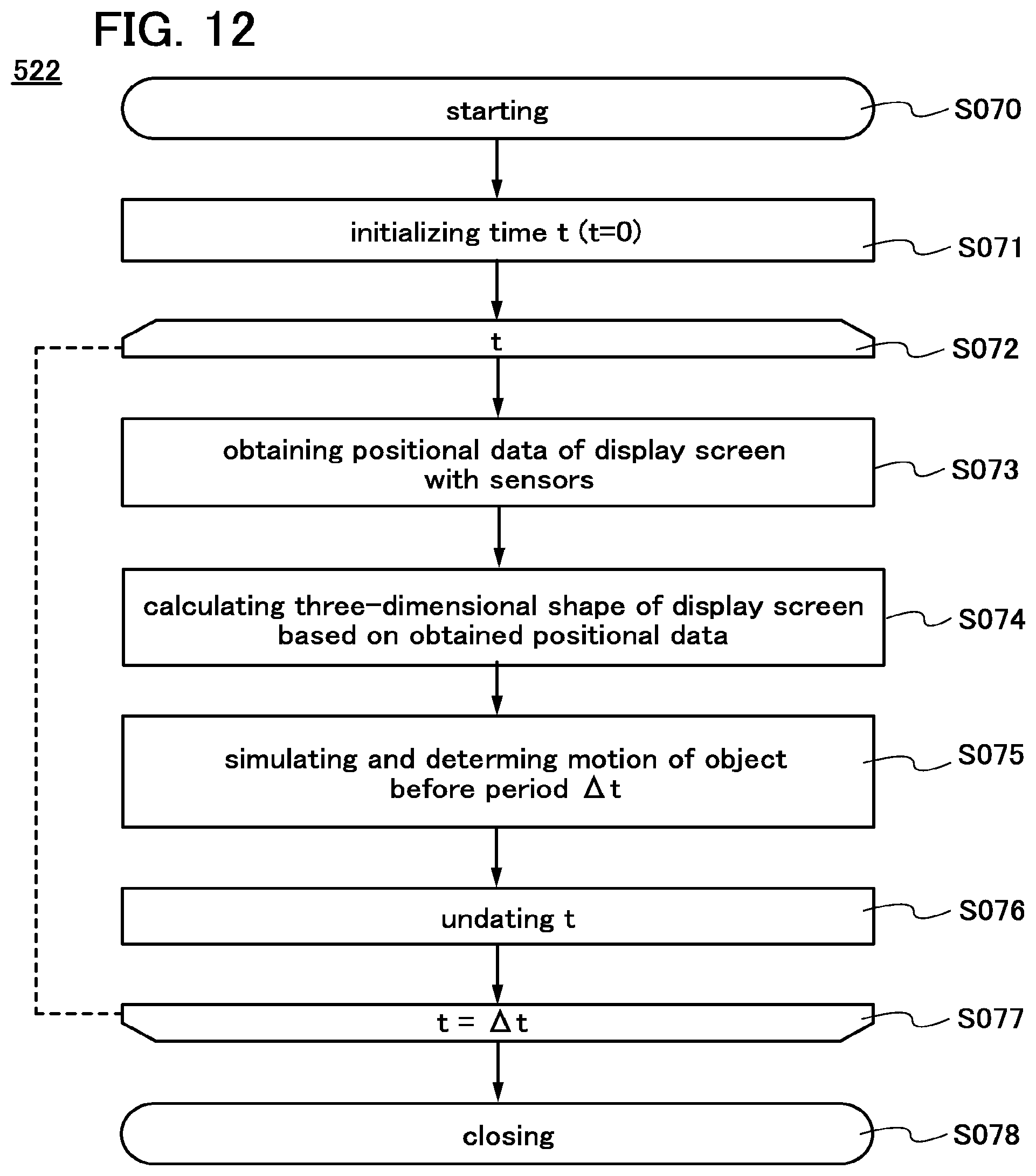 Patent US11815956 Figure 12 – Electronic device, storage medium, program, and displaying method