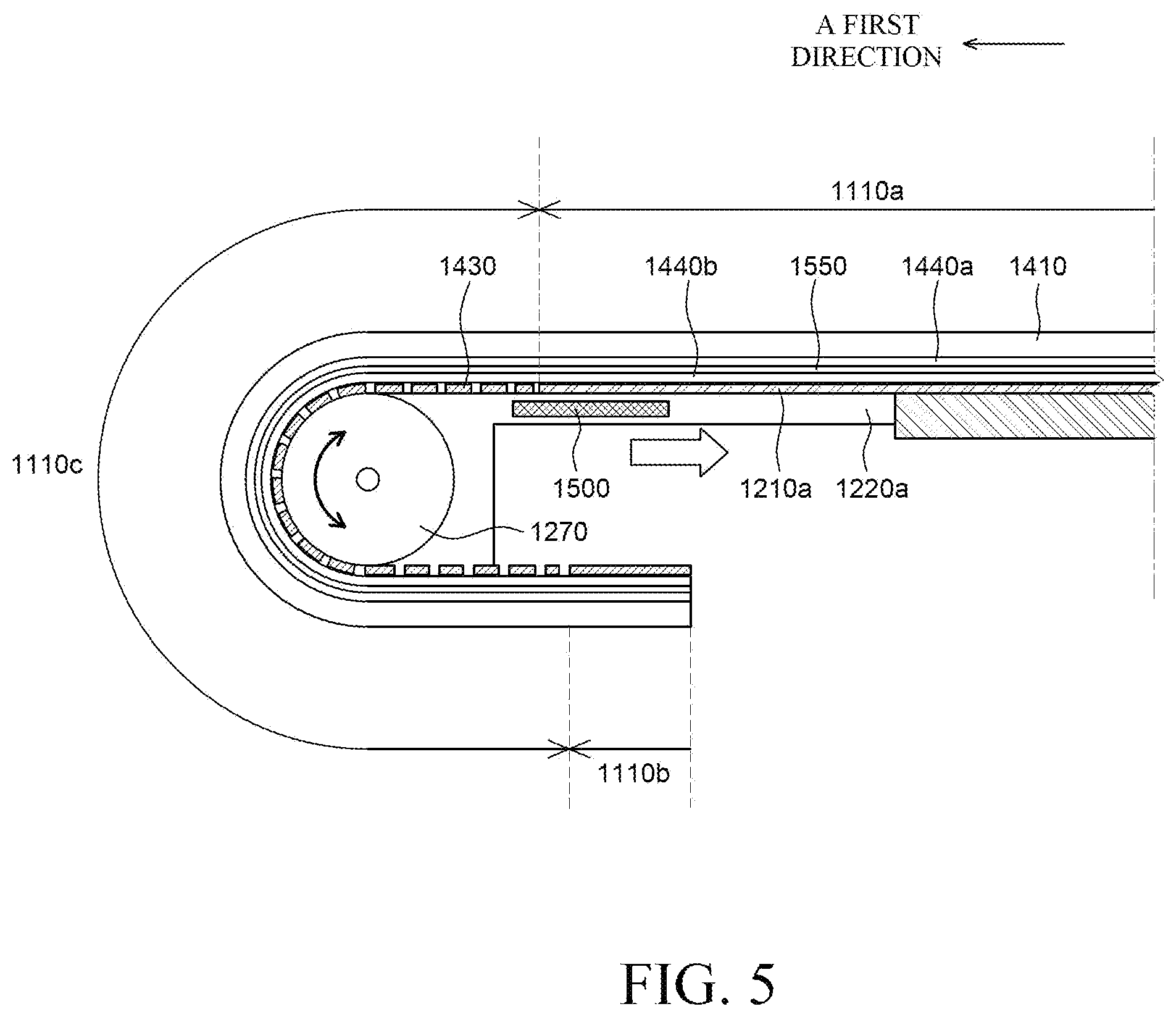 Patent US11815959 Figure 7 – Roll-slide display device