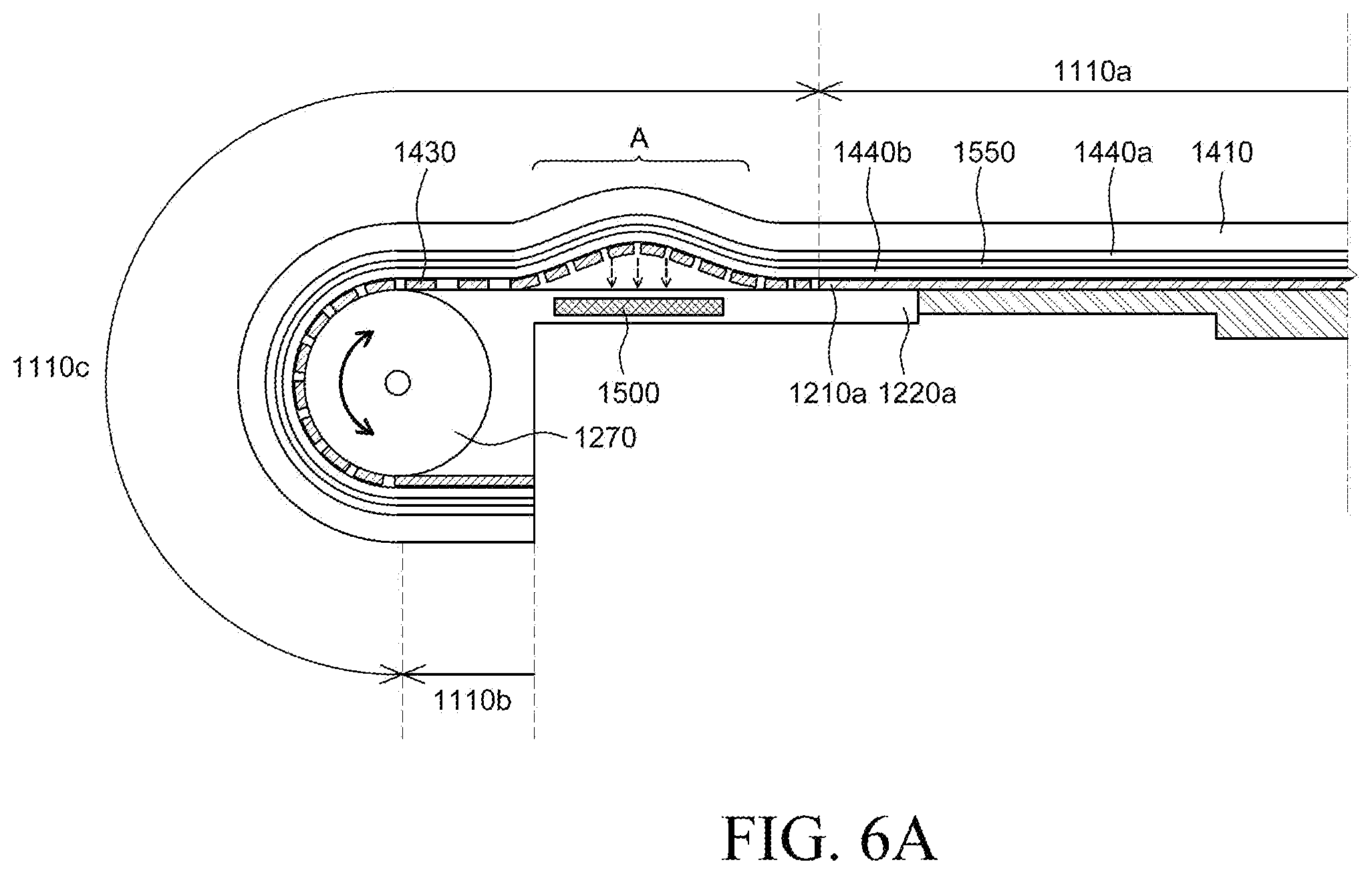 Patent US11815959 Figure 8 – Roll-slide display device
