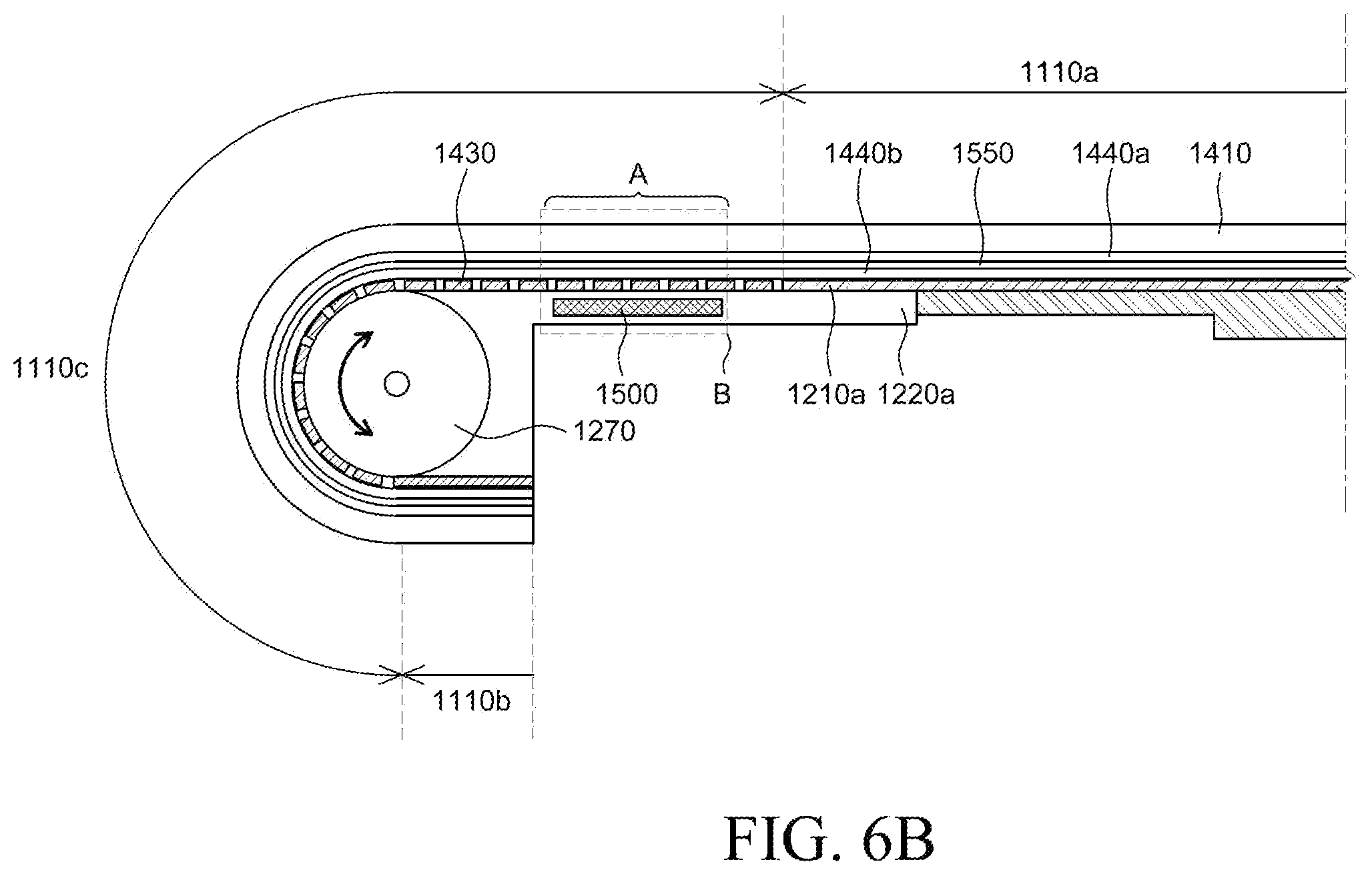 Patent US11815959 Figure 9 – Roll-slide display device