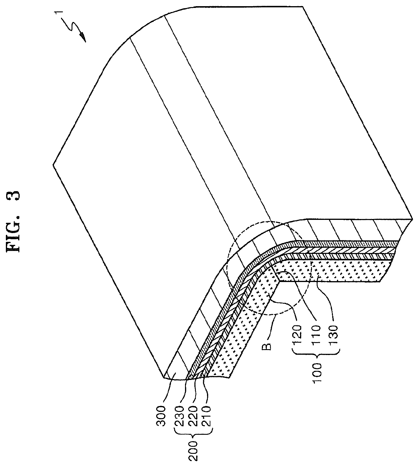 Patent US11815960 Figure 2 – Flexible display apparatus and method of manufacturing the same