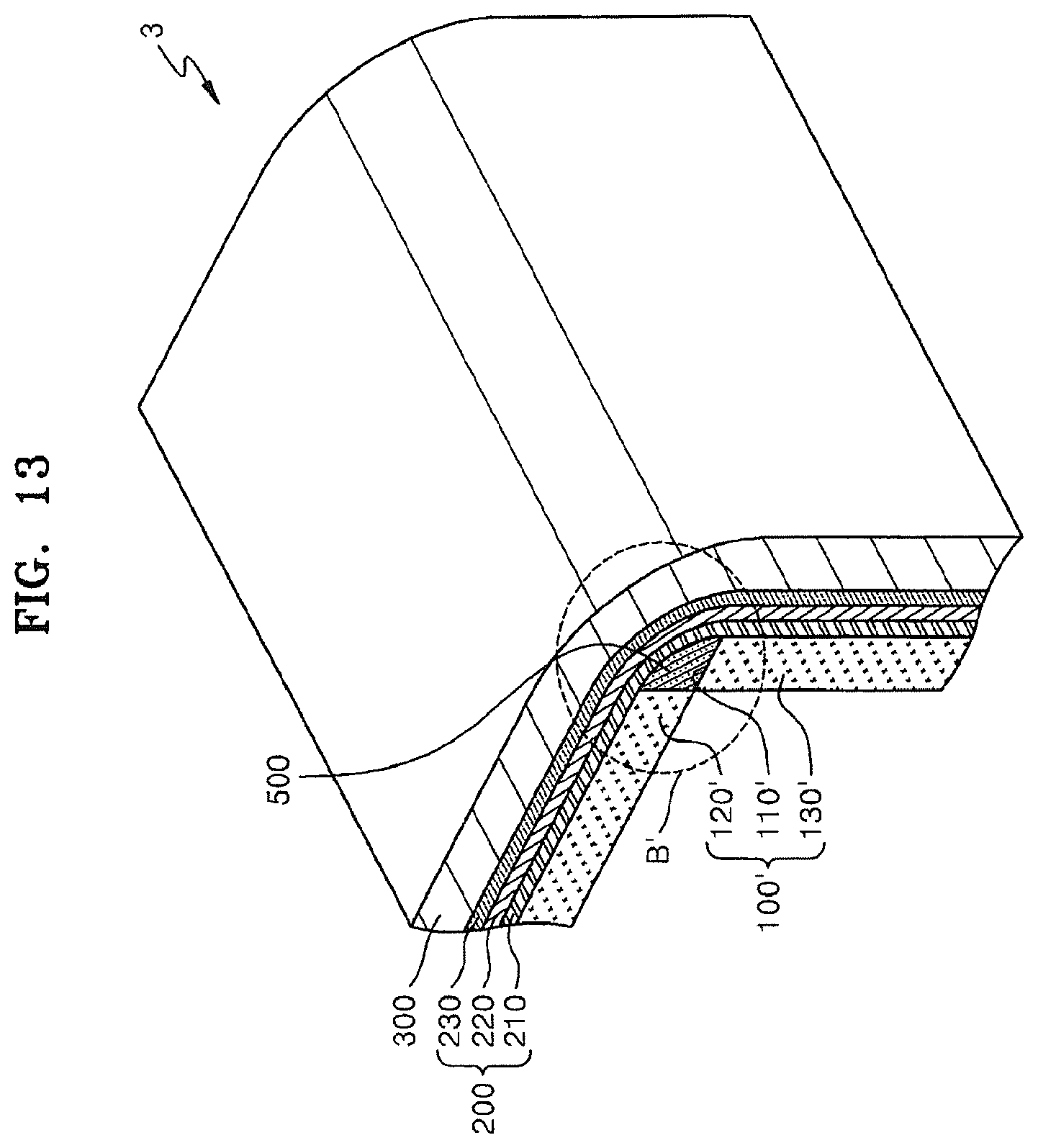 Patent US11815960 Figure 7 – Flexible display apparatus and method of manufacturing the same