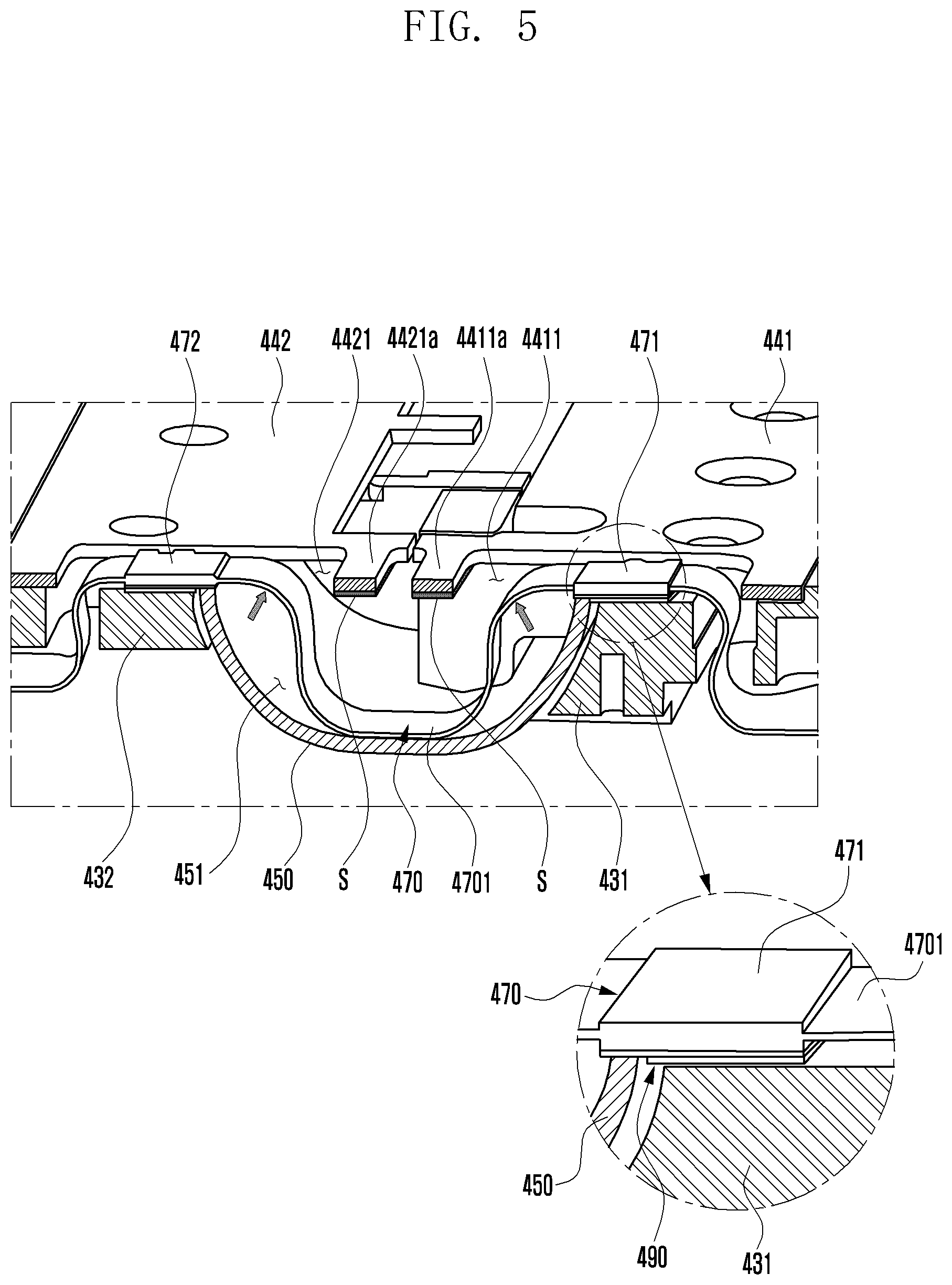 Patent US11815963 Figure 6 – Electronic device comprising wiring member fixing structure