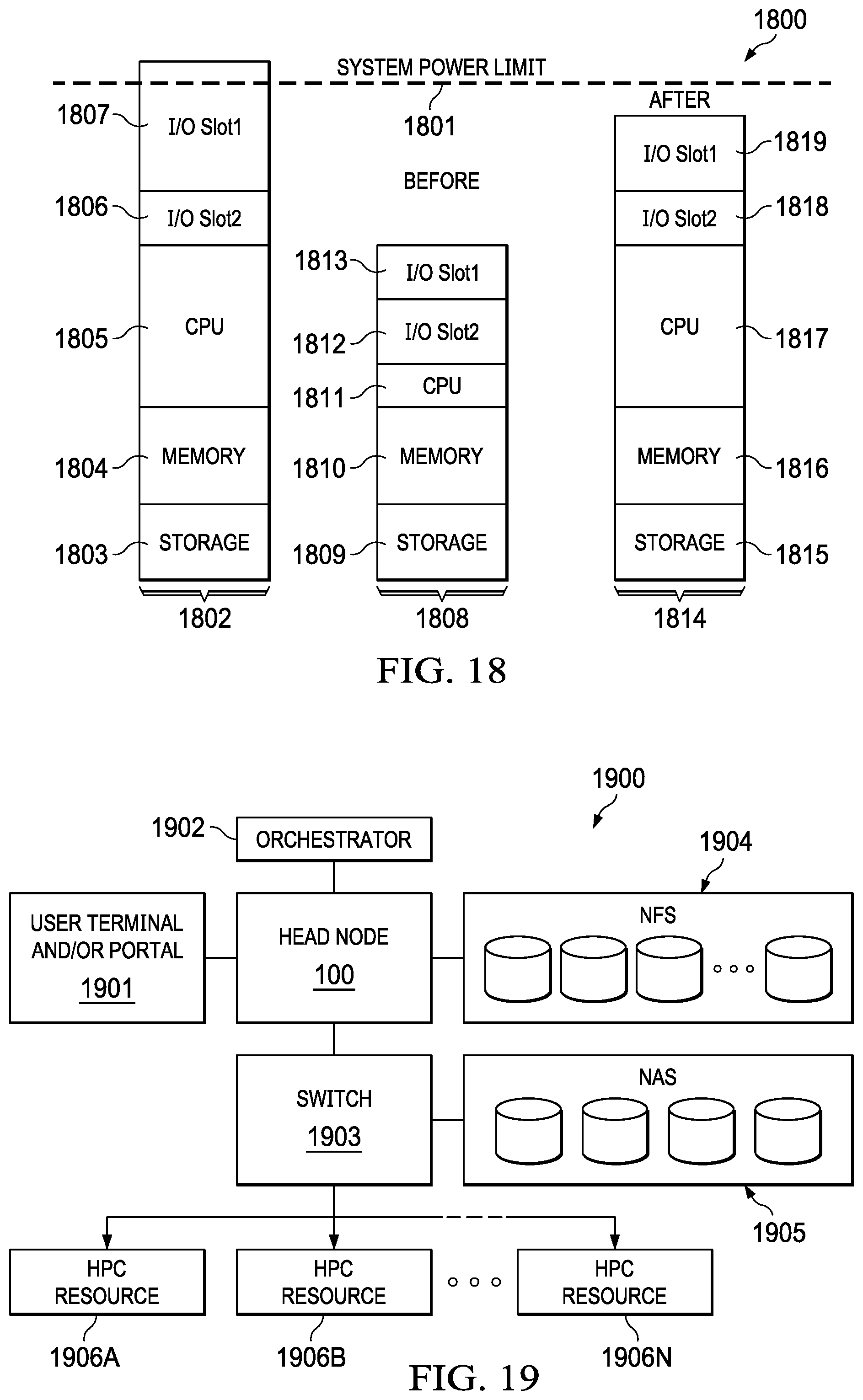 Patent US11815967 Figure 13 – Power throttling of high performance computing (HPC) platform components