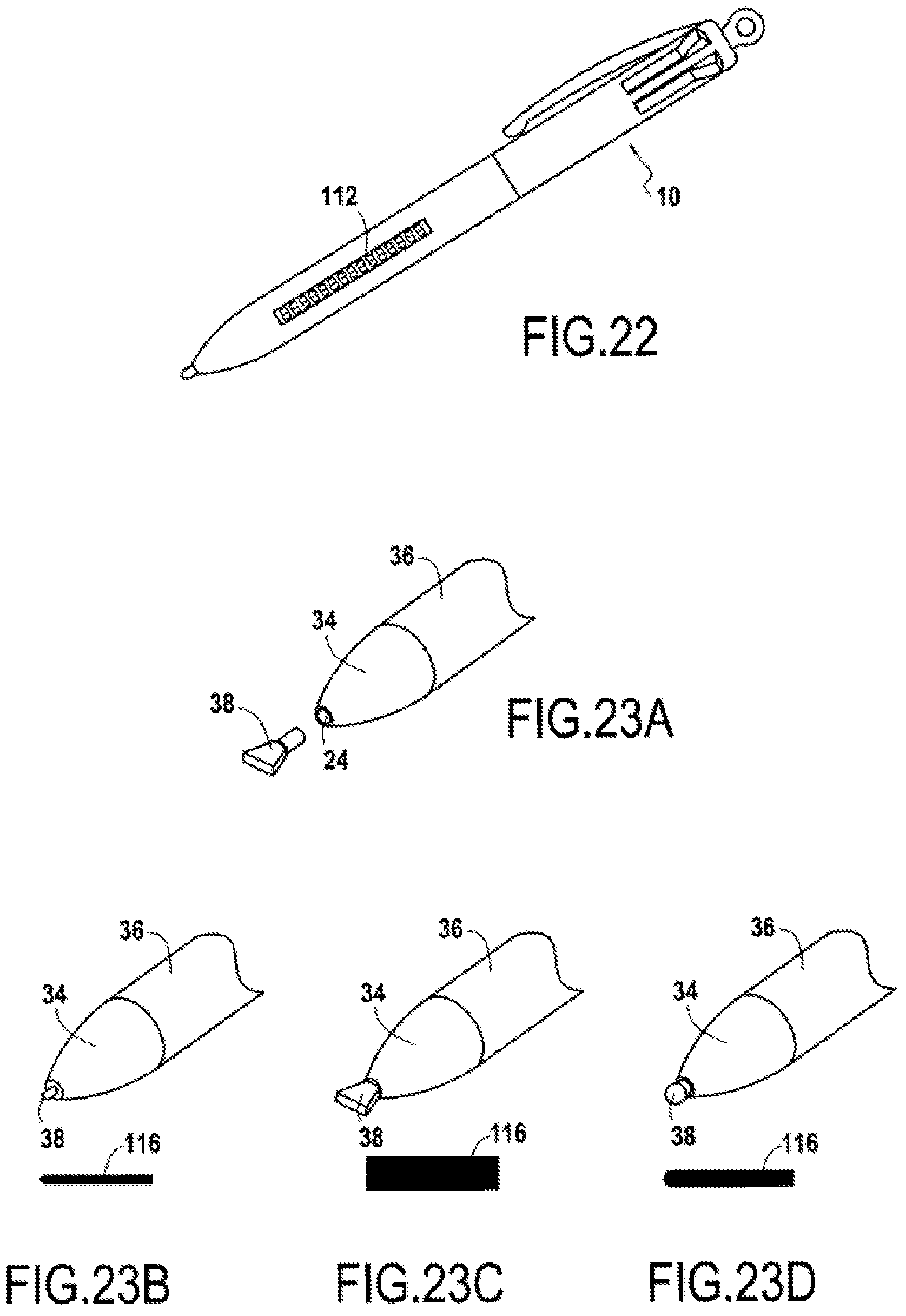 Patent US11815968 Figure 6 – Stylus for a touchscreen